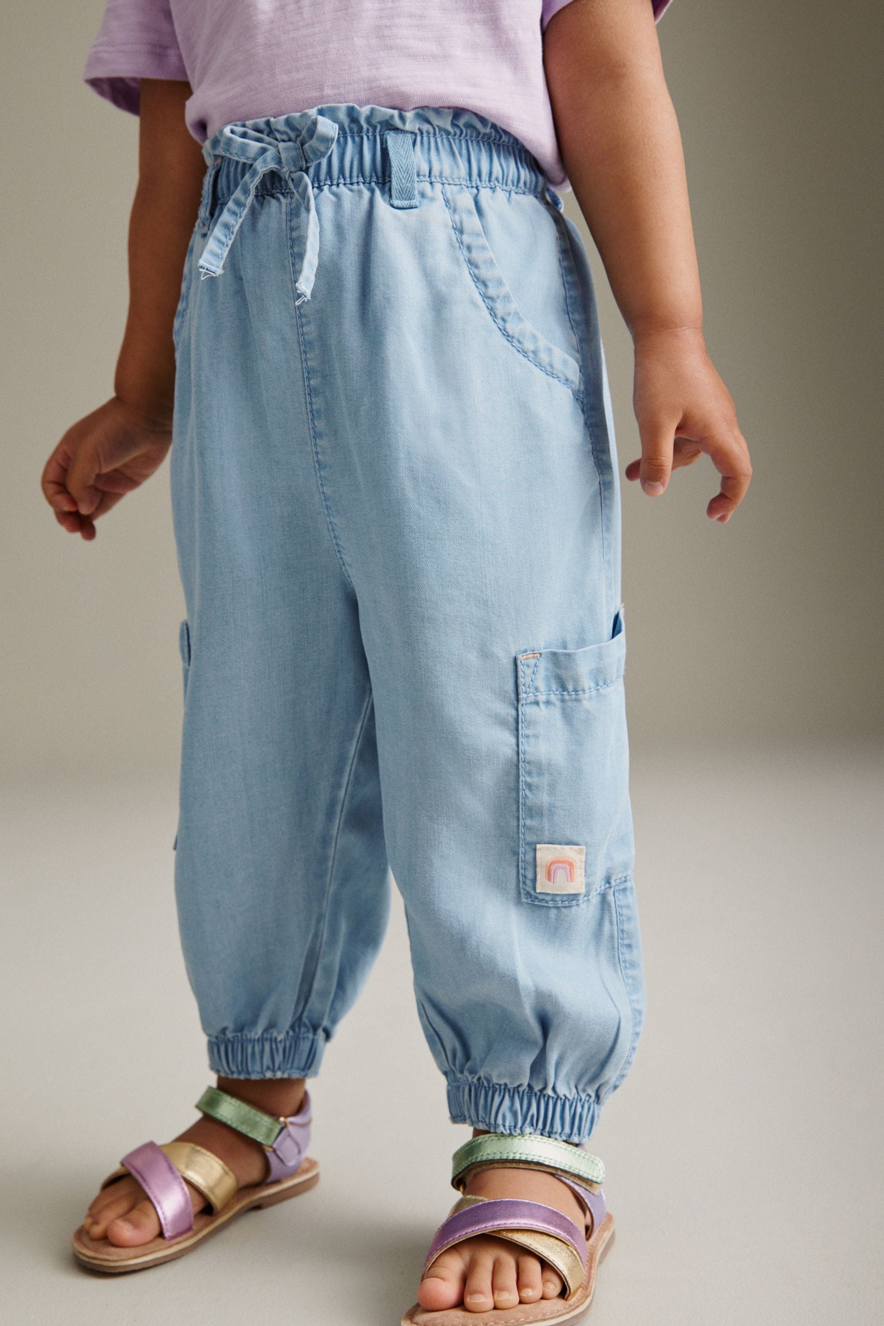 Denim Cargo Trousers (3mths-7yrs)