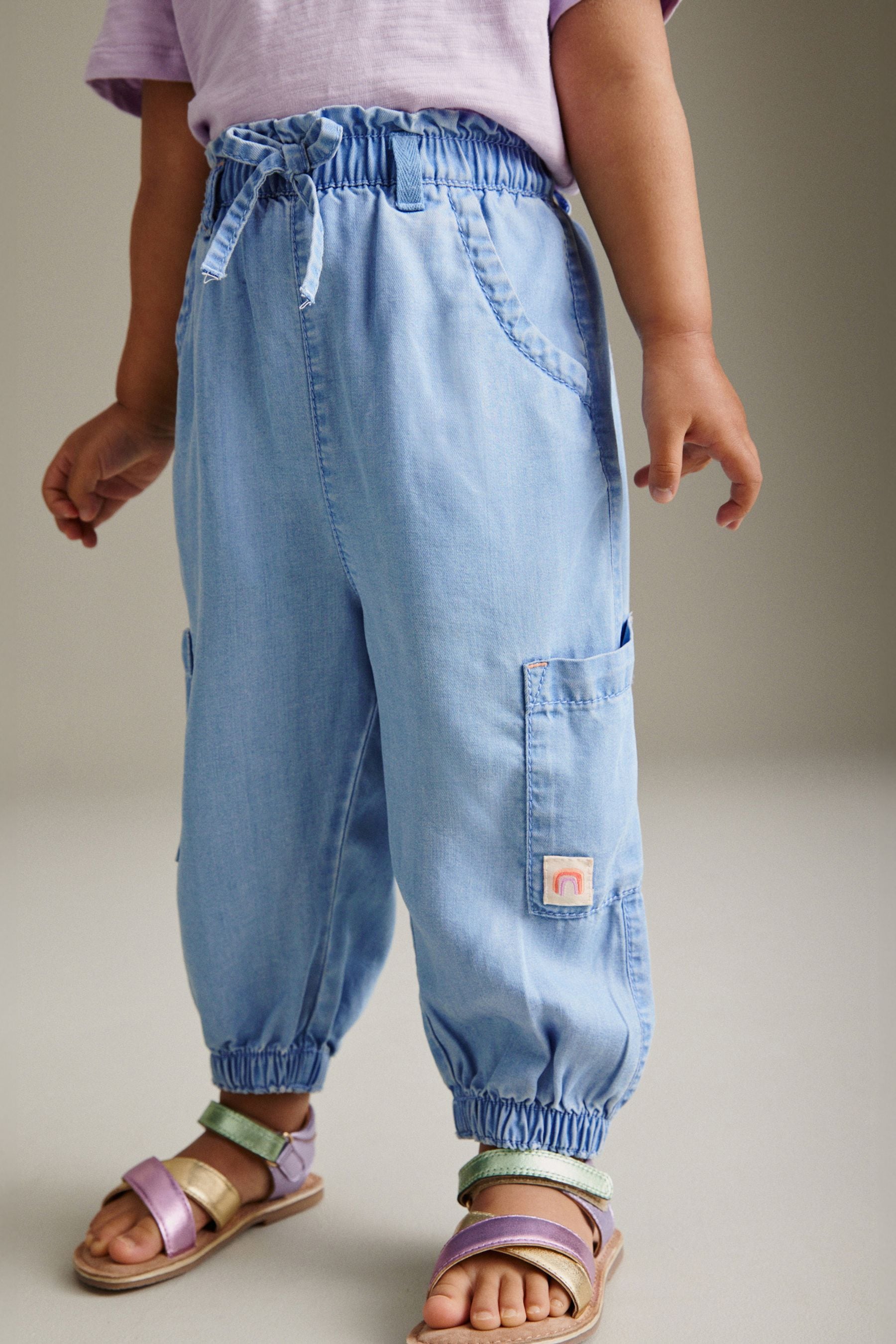 Denim Cargo Trousers (3mths-7yrs)