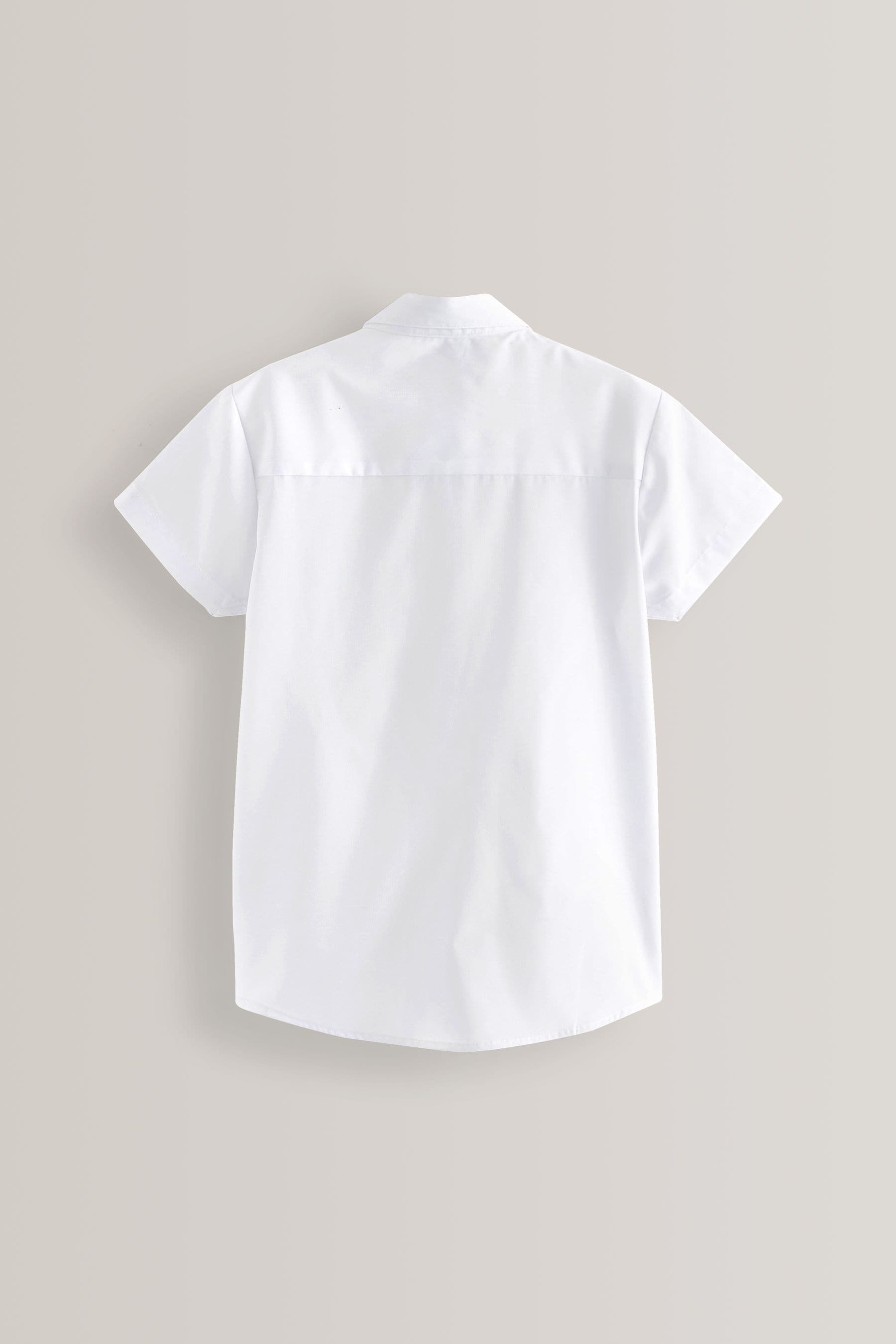 White 2 Pack Short Sleeve Curved Collar School Shirt (3-16yrs)