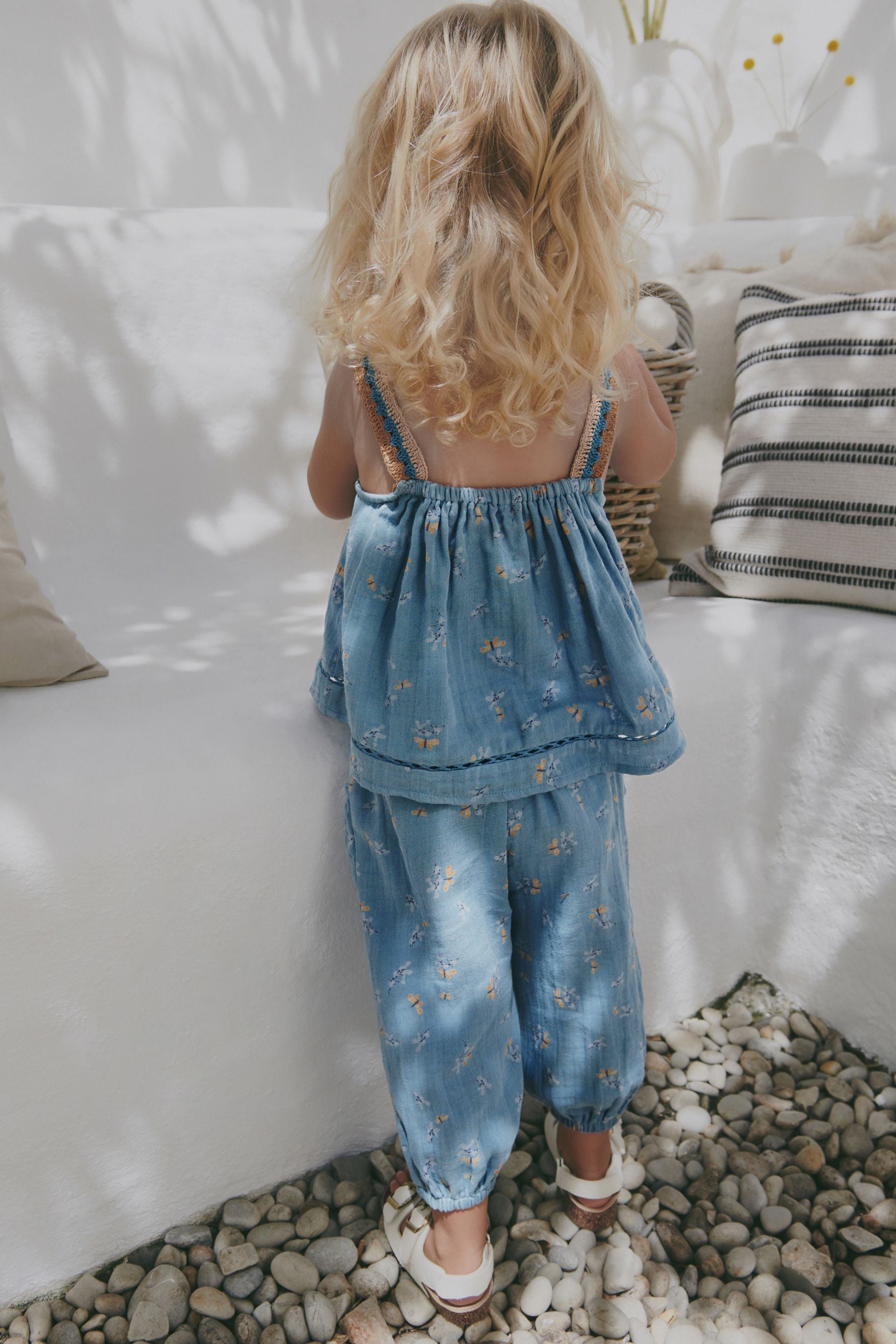 Teal Blue Crochet Co-ord Set (3mths-7yrs)