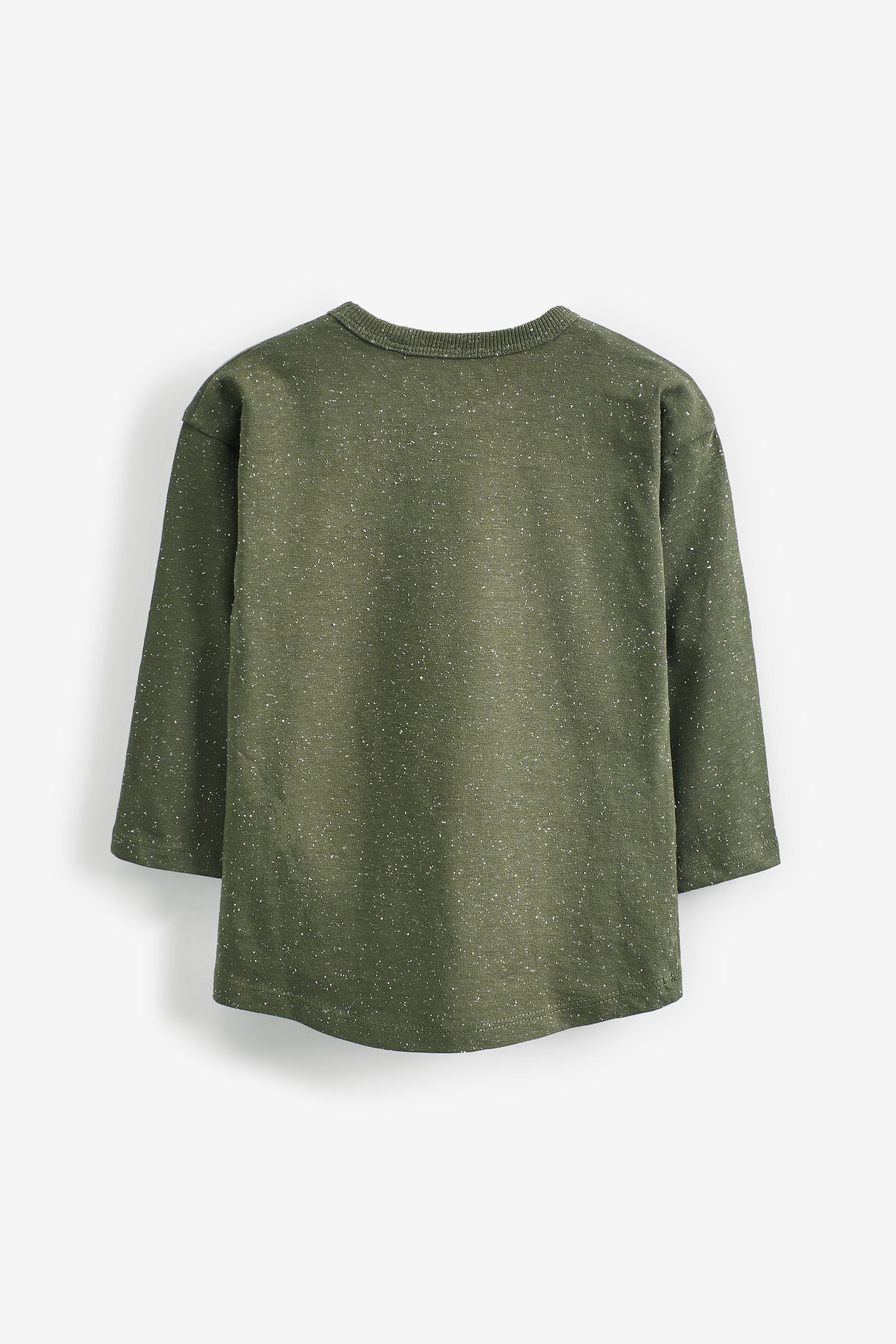 Khaki Green Long Sleeve T-Shirts 5 Pack (3mths-7yrs)