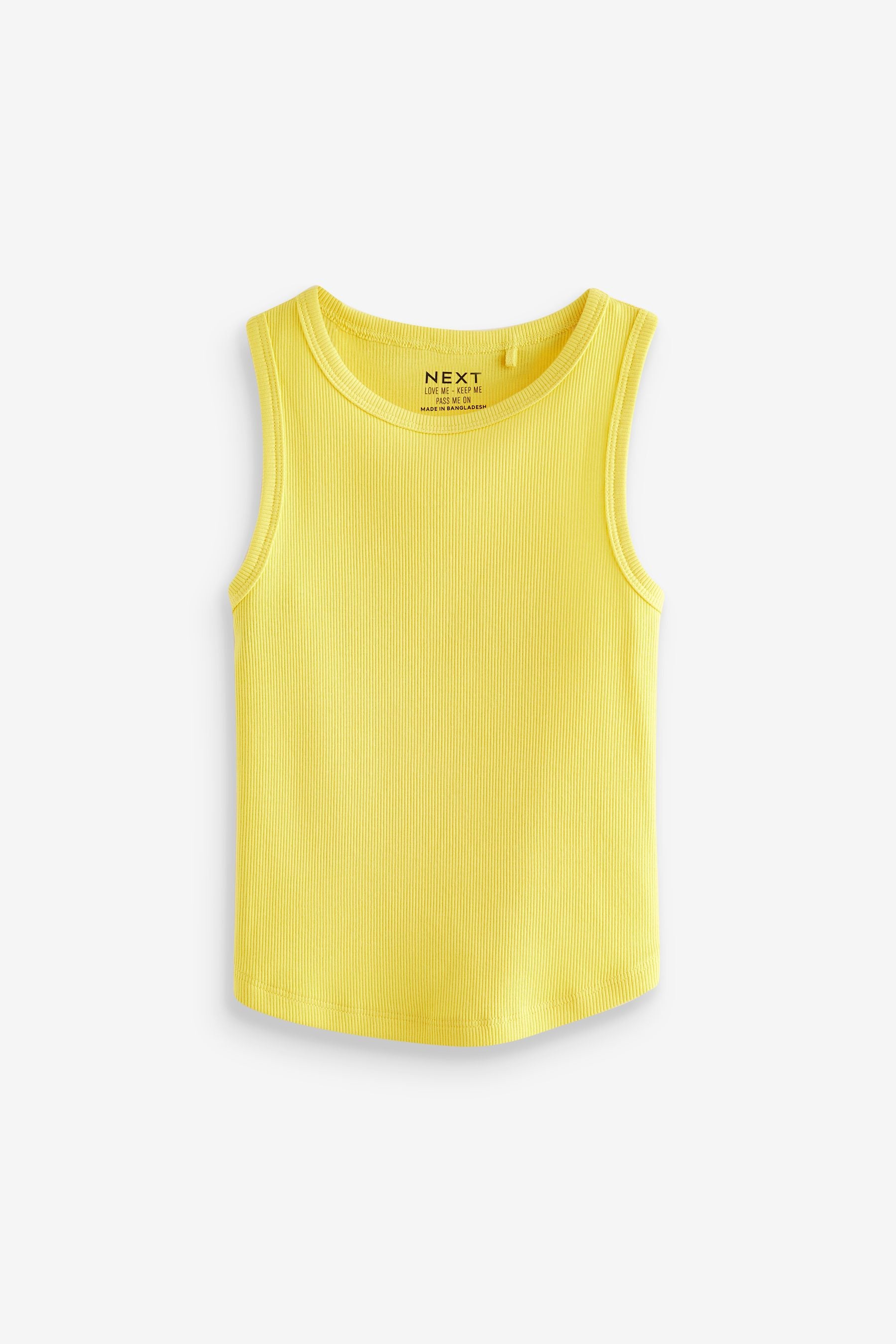 Yellow Rib Vest (3-16yrs)