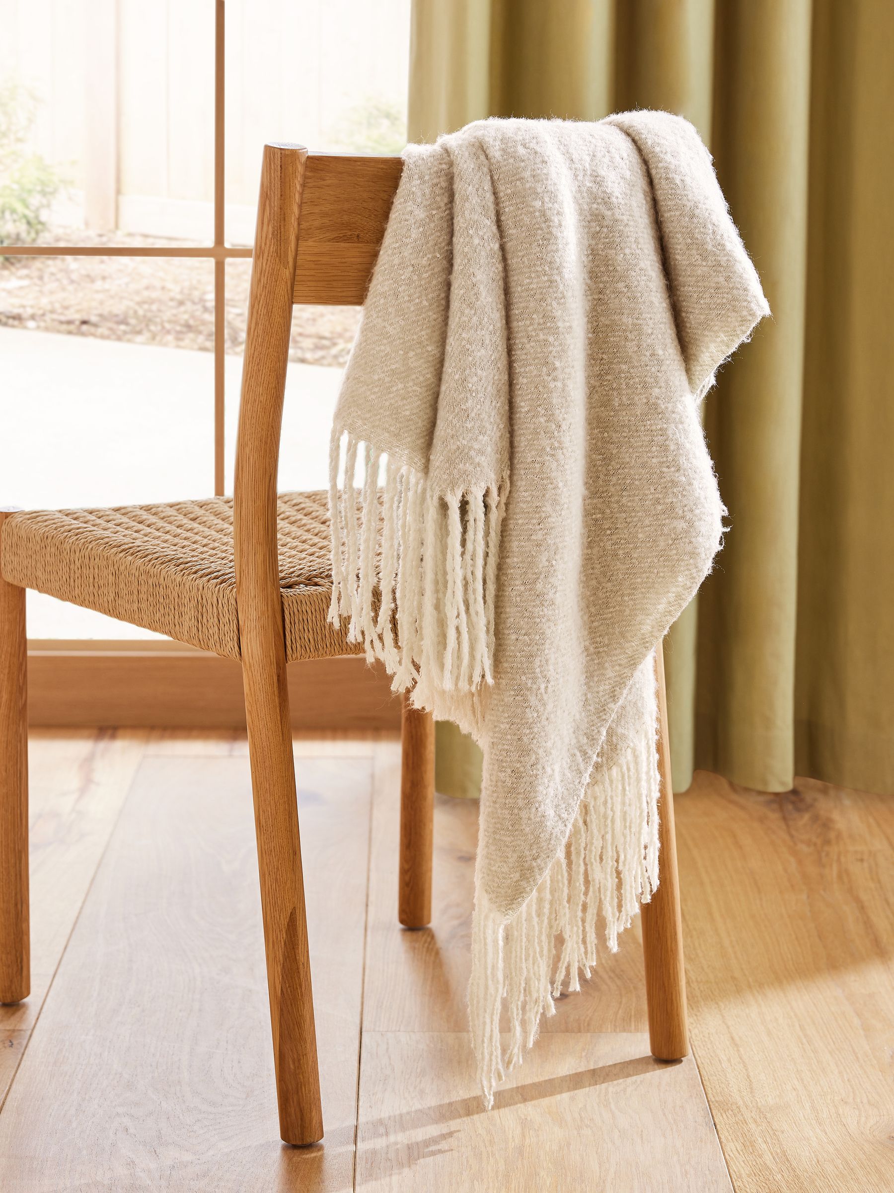 Natural Super Soft Ludlow Throw