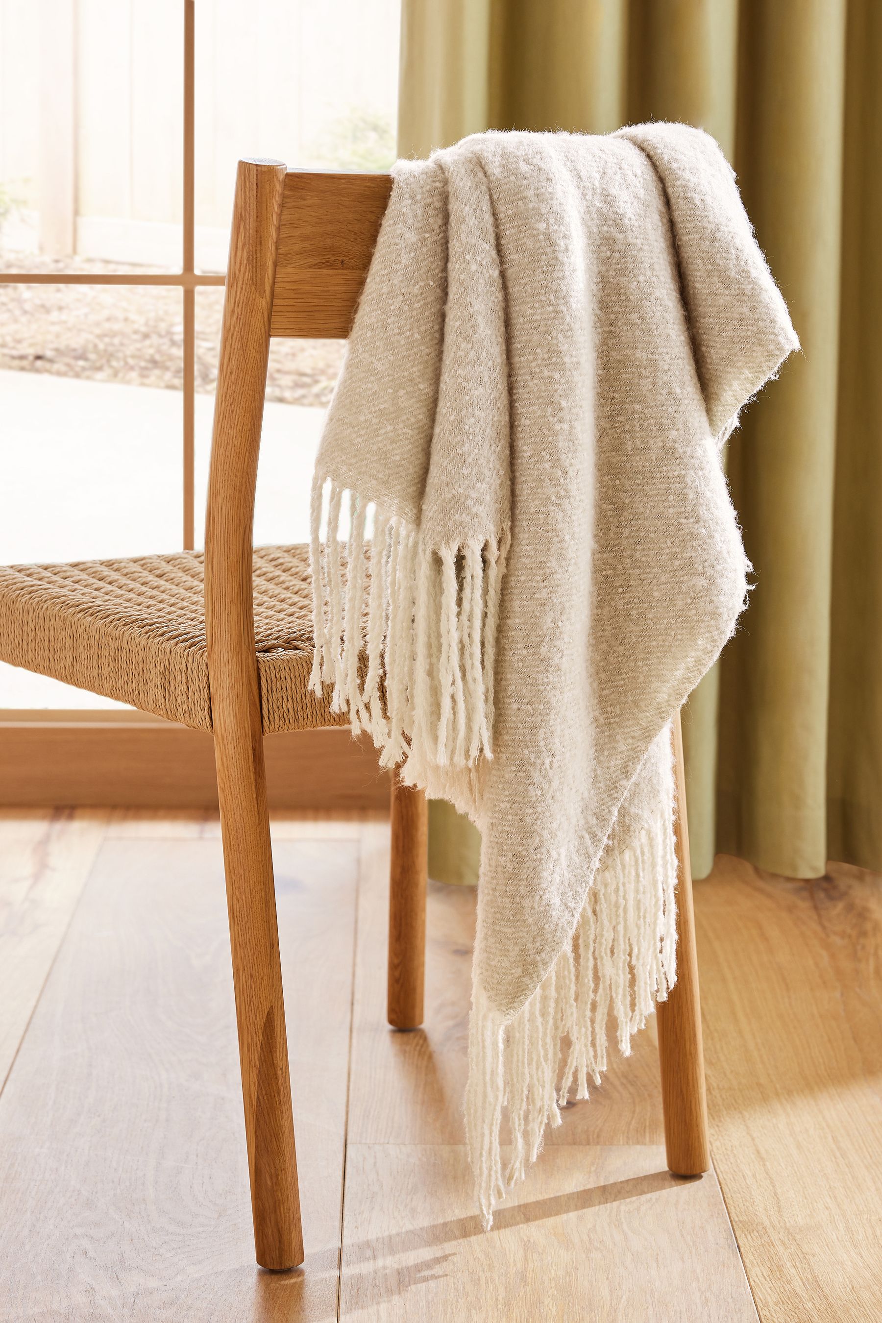 Natural Super Soft Ludlow Throw