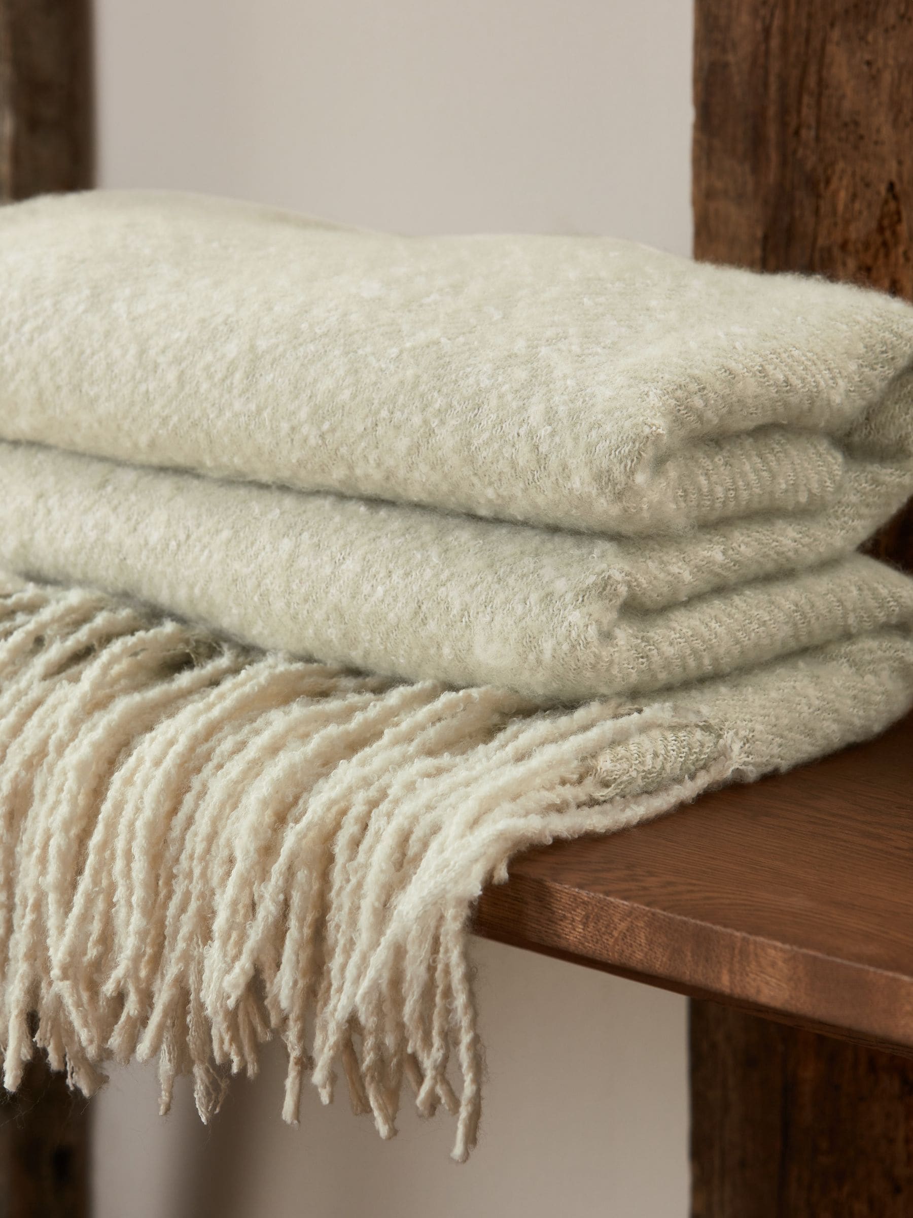 Sage Green Super Soft Ludlow Throw