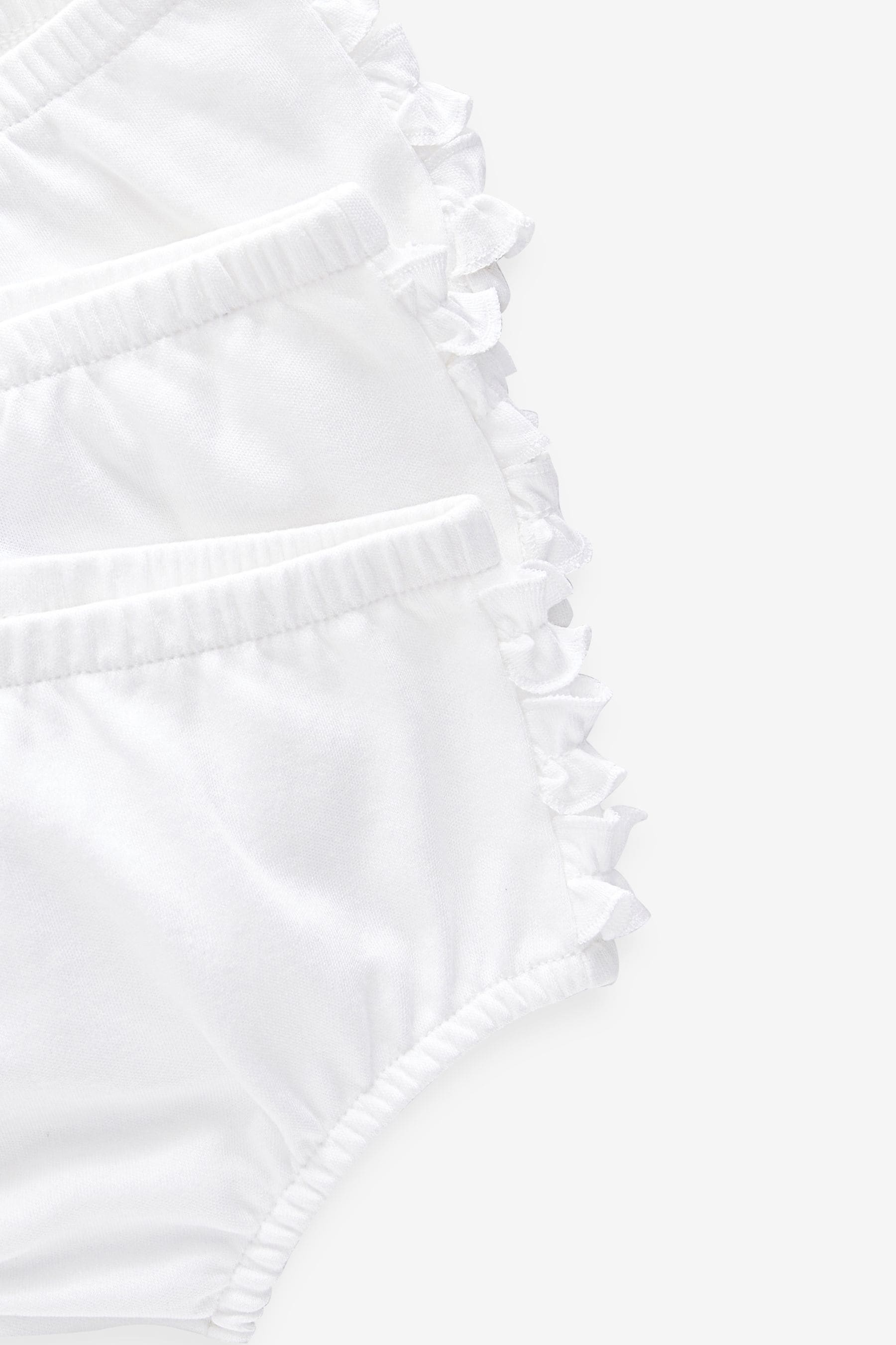 White 100% Cotton Baby Knickers 3 Pack (0mths-2yrs)