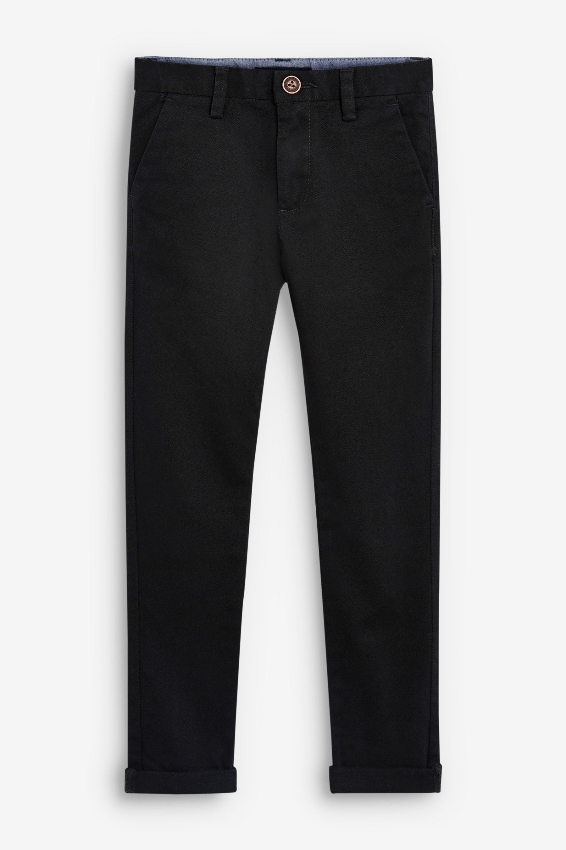 Black Stretch Chino Trousers (3-17yrs)