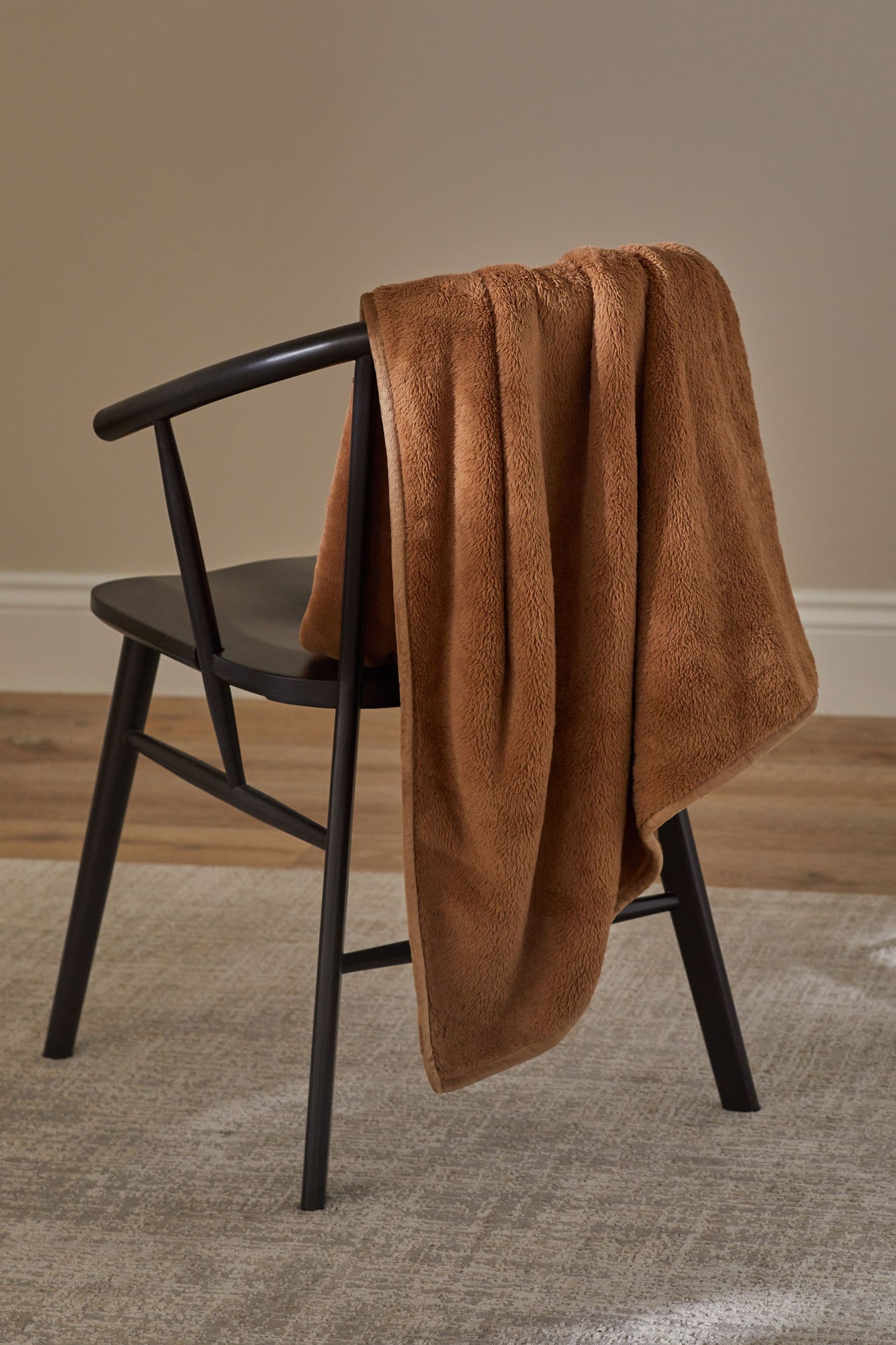 Camel Marshmallow Soft Fleece Throw