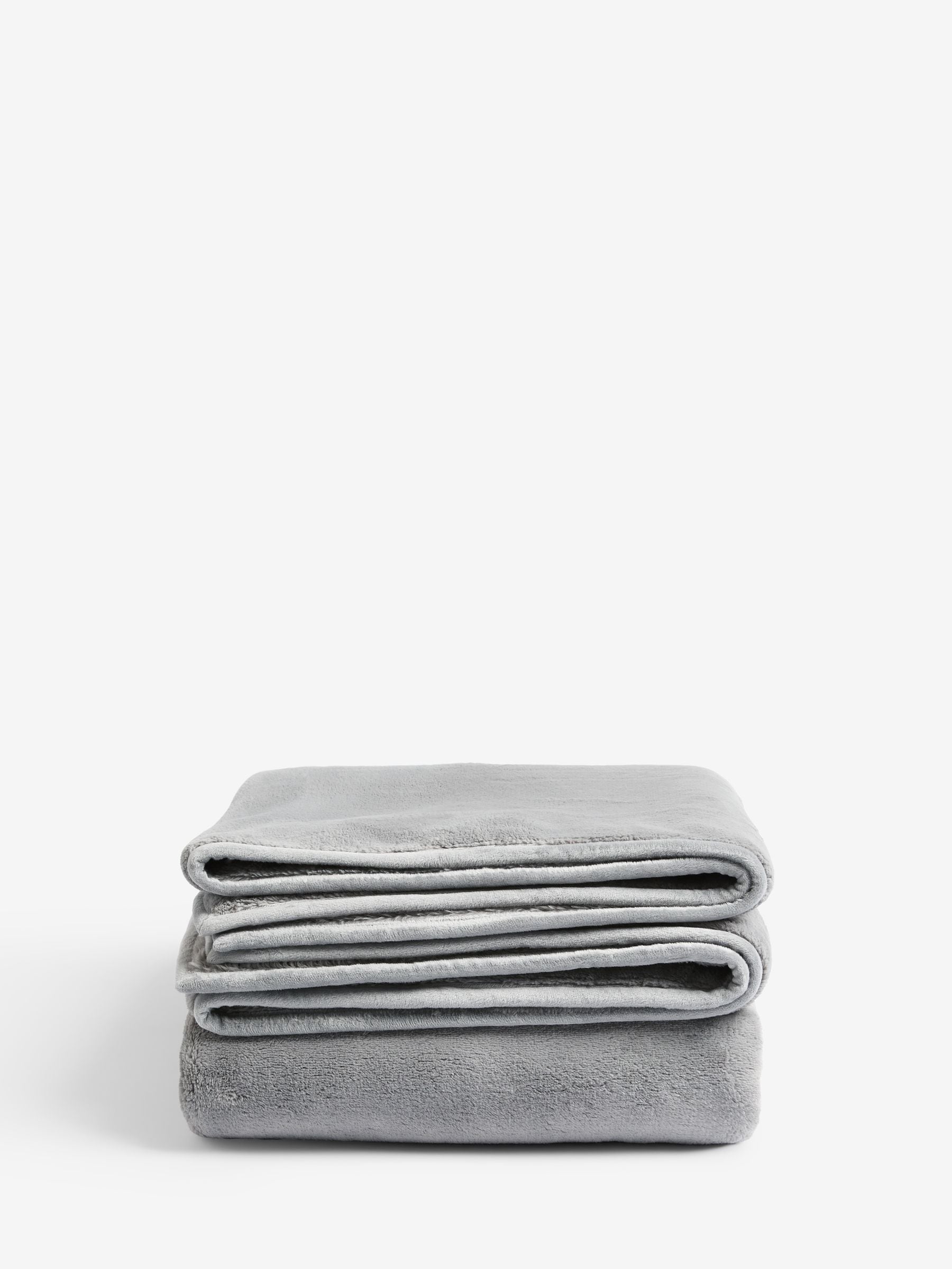 Grey Marshmallow Soft Fleece Throw