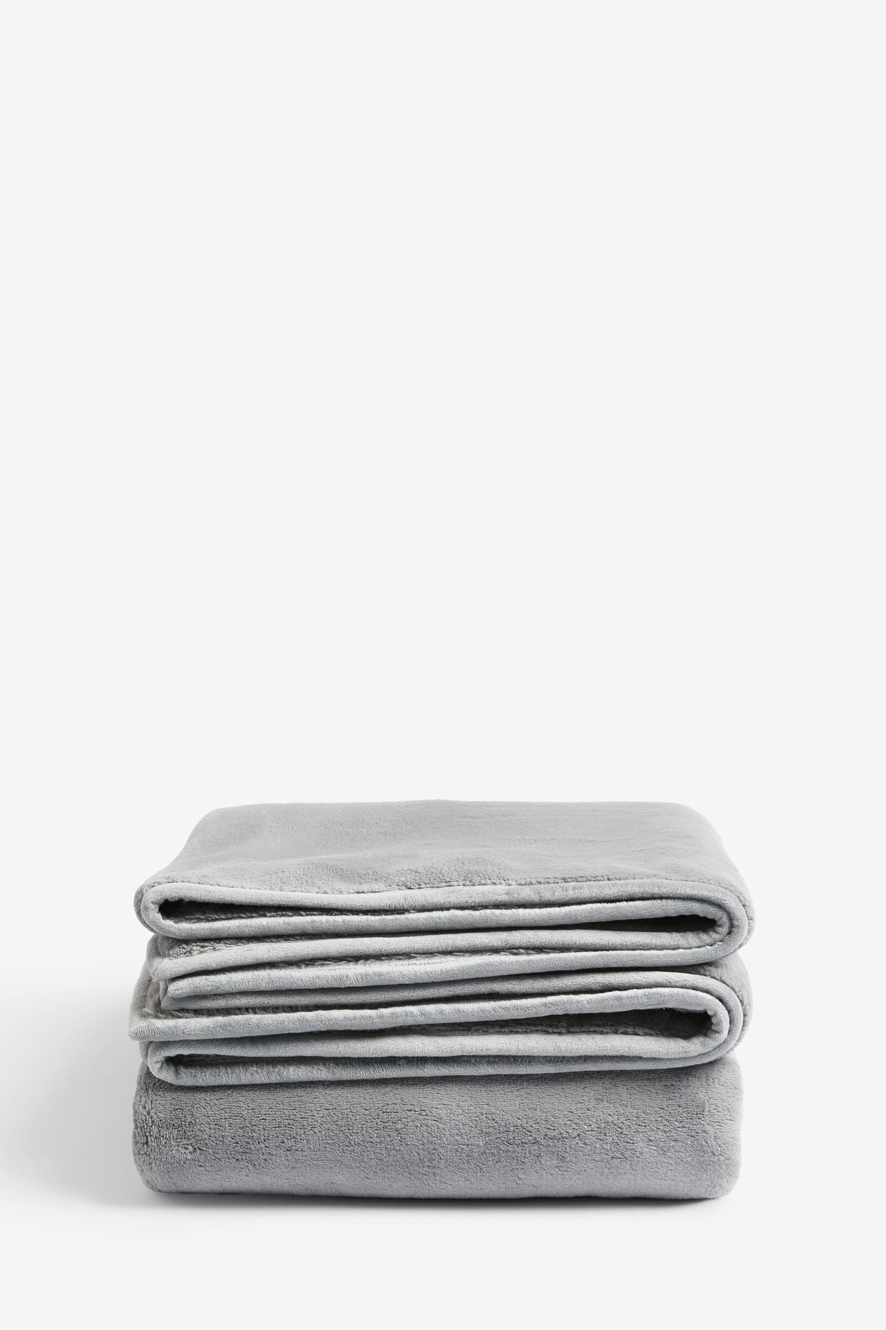 Grey Marshmallow Soft Fleece Throw