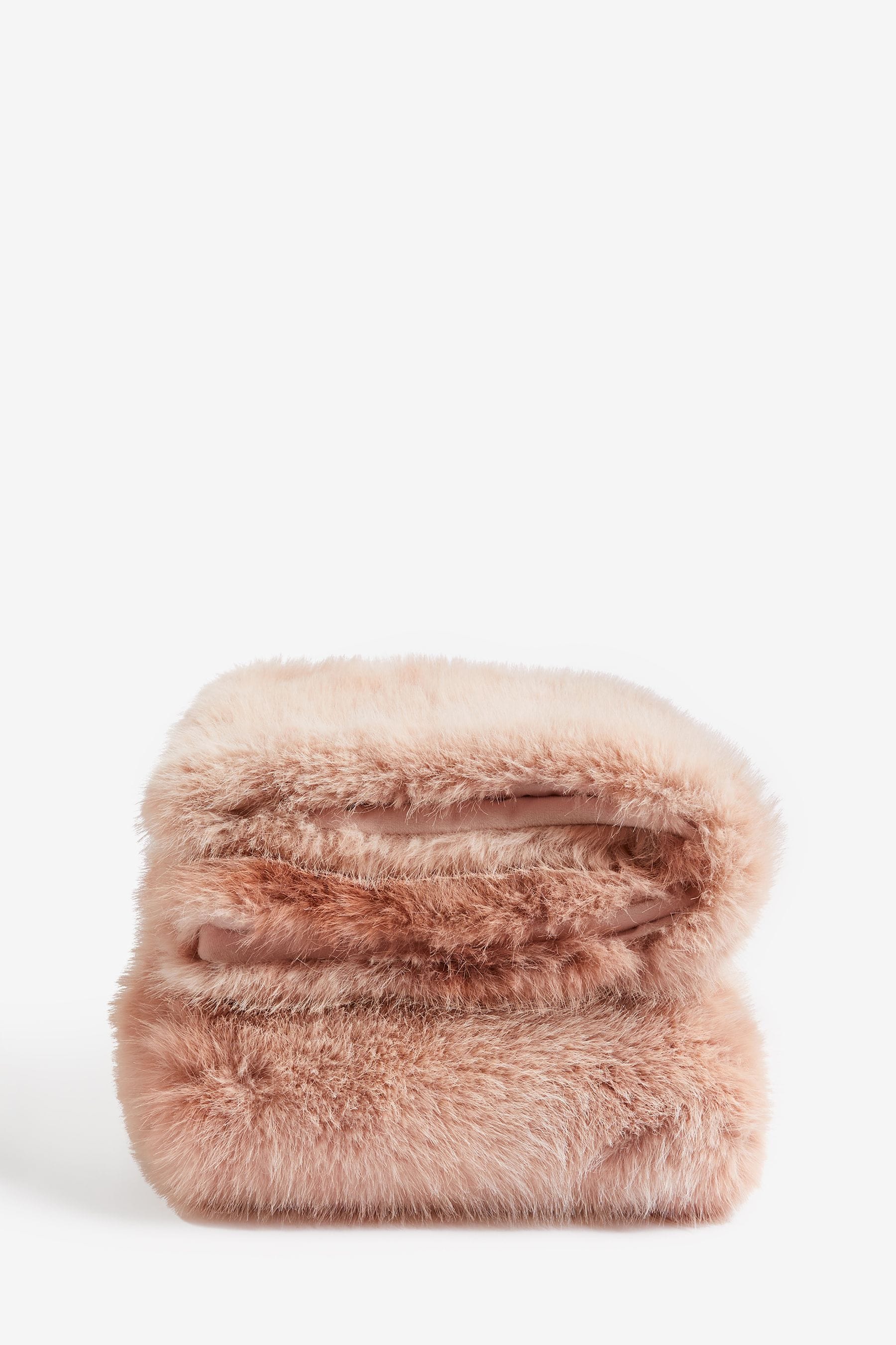 Pink Loulou Faux Fur Throw