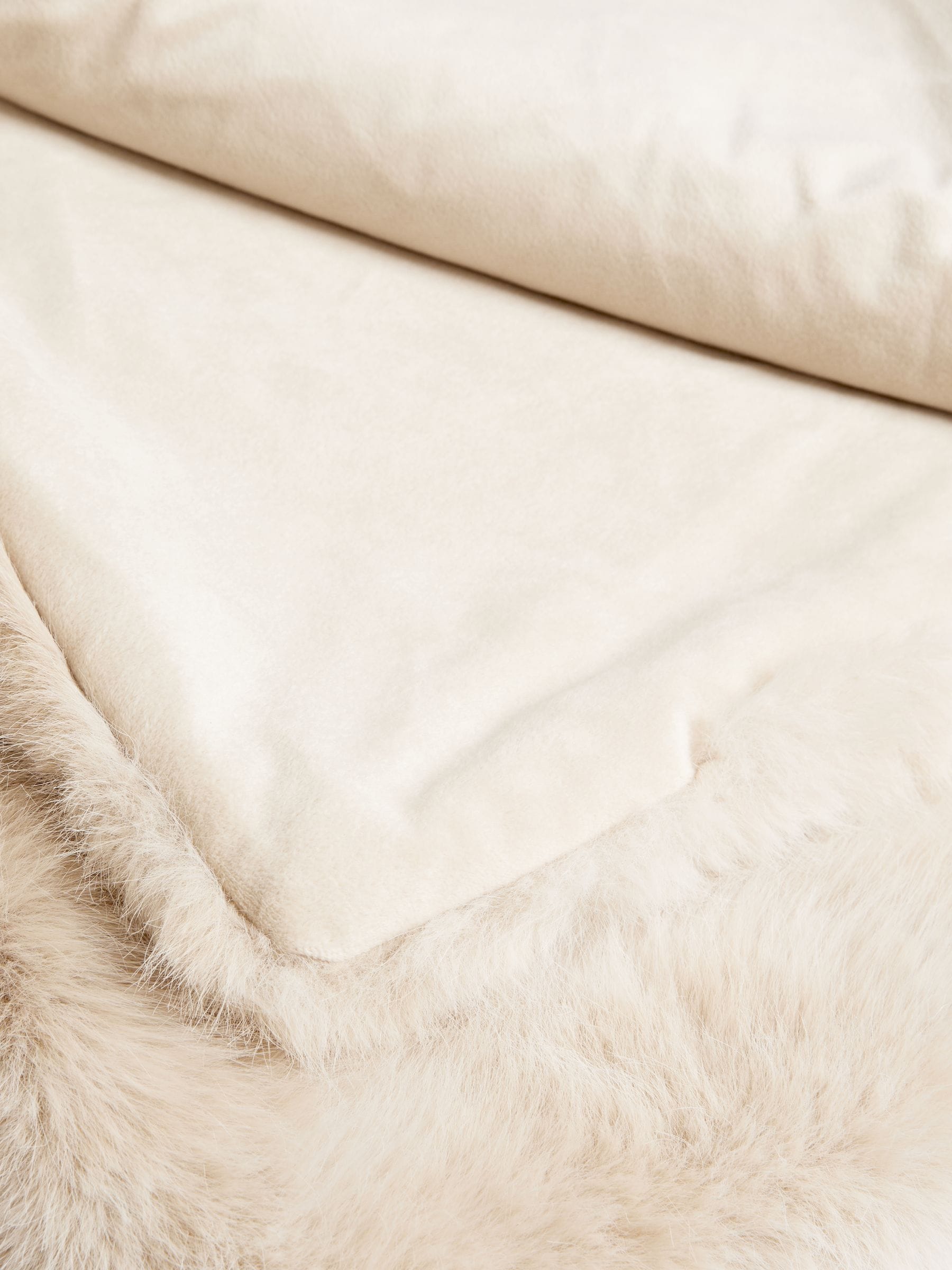 Mink Brown Loulou Faux Fur Throw