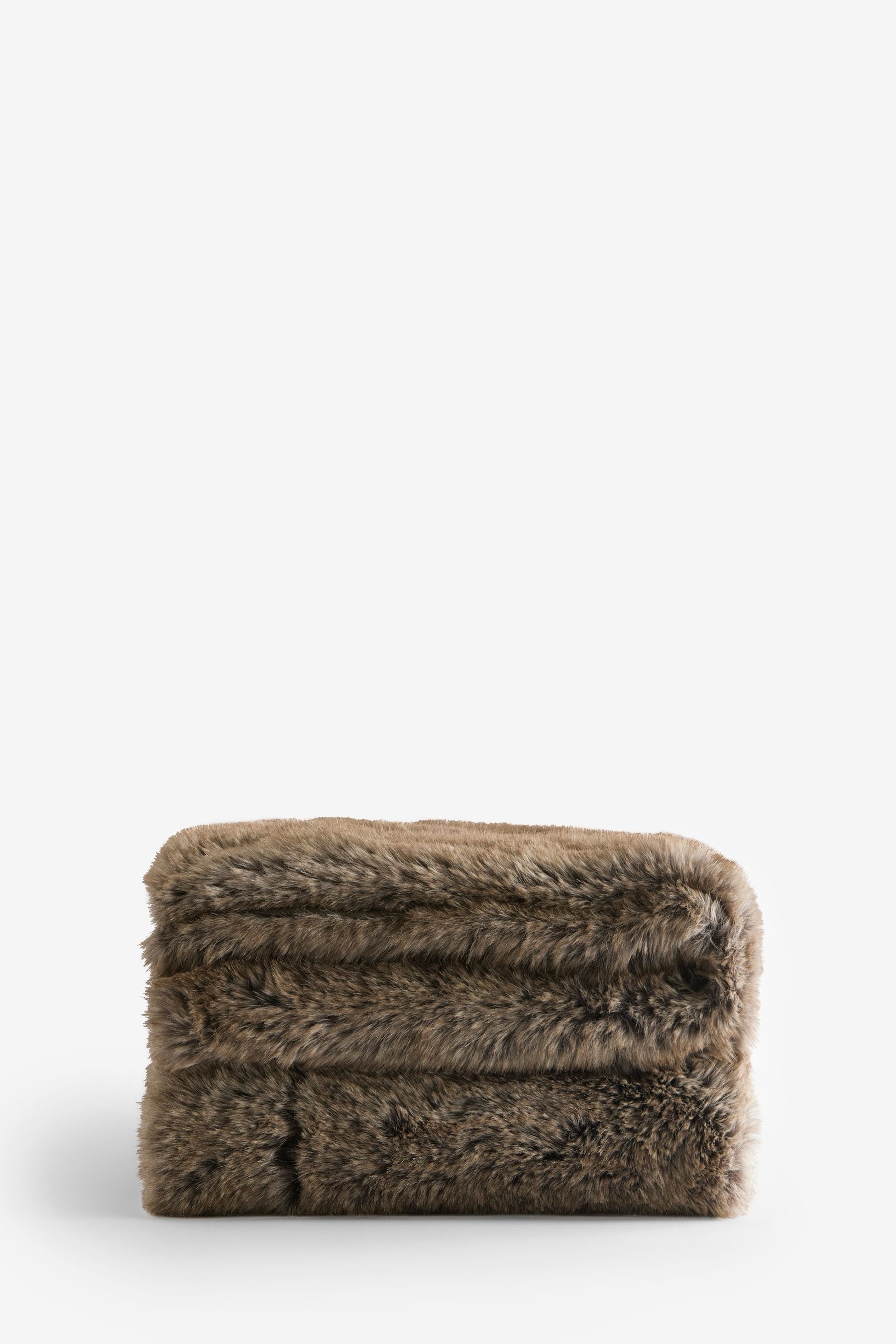 Brown Bear Faux Fur Throw