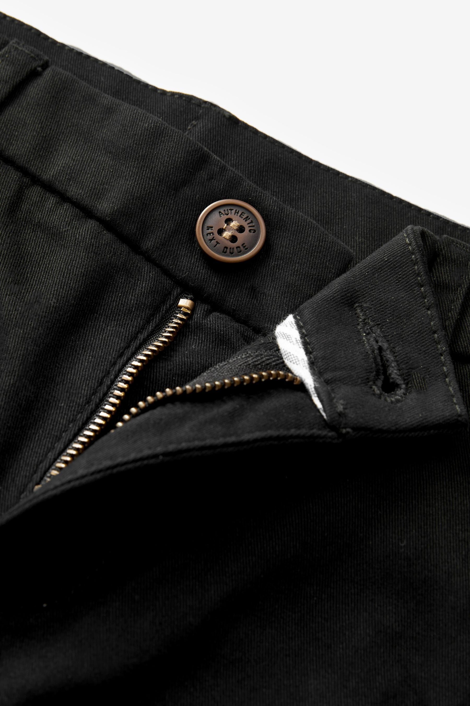 Black Stretch Chino Trousers (3-17yrs)