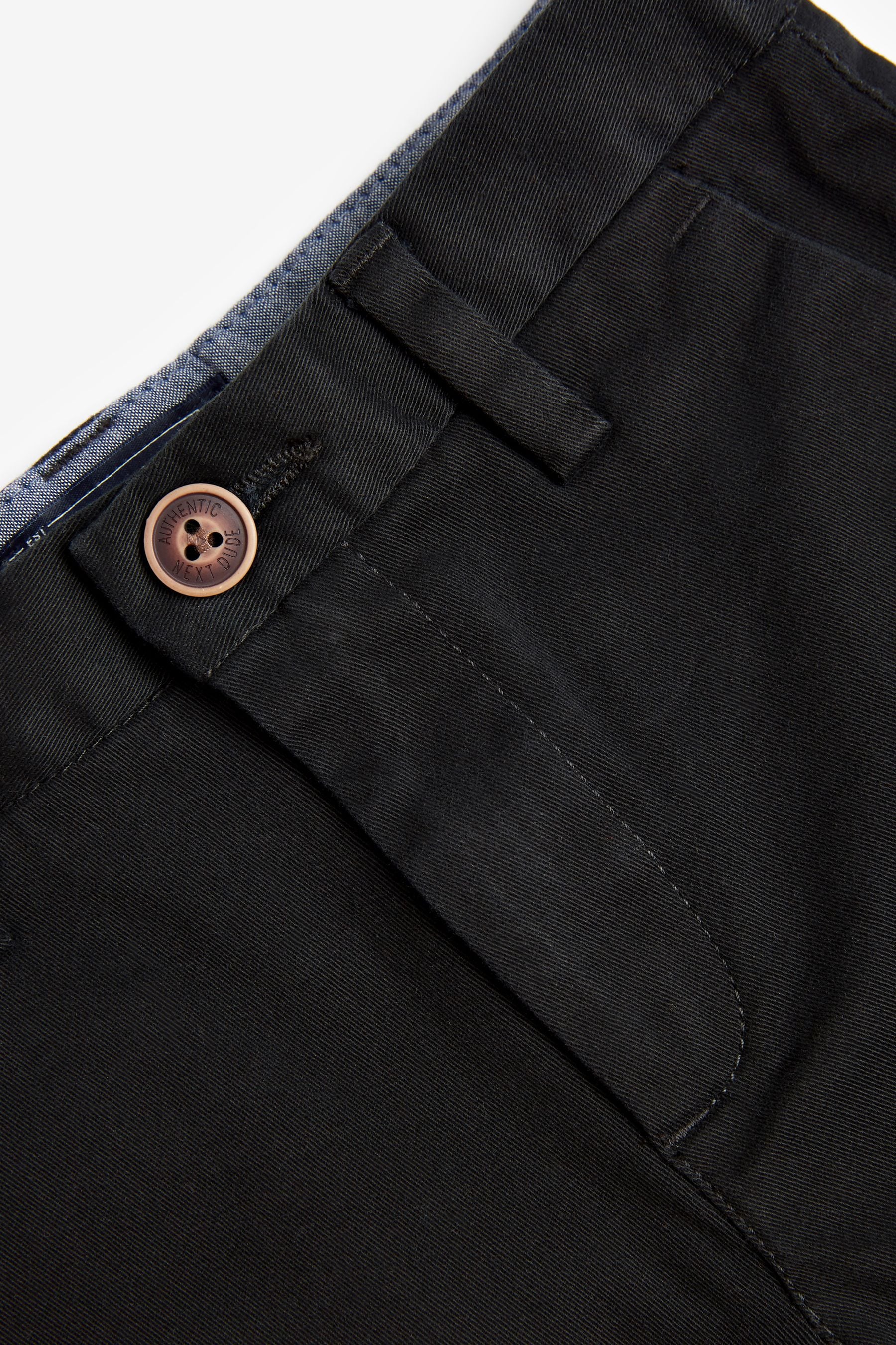 Black Stretch Chino Trousers (3-17yrs)