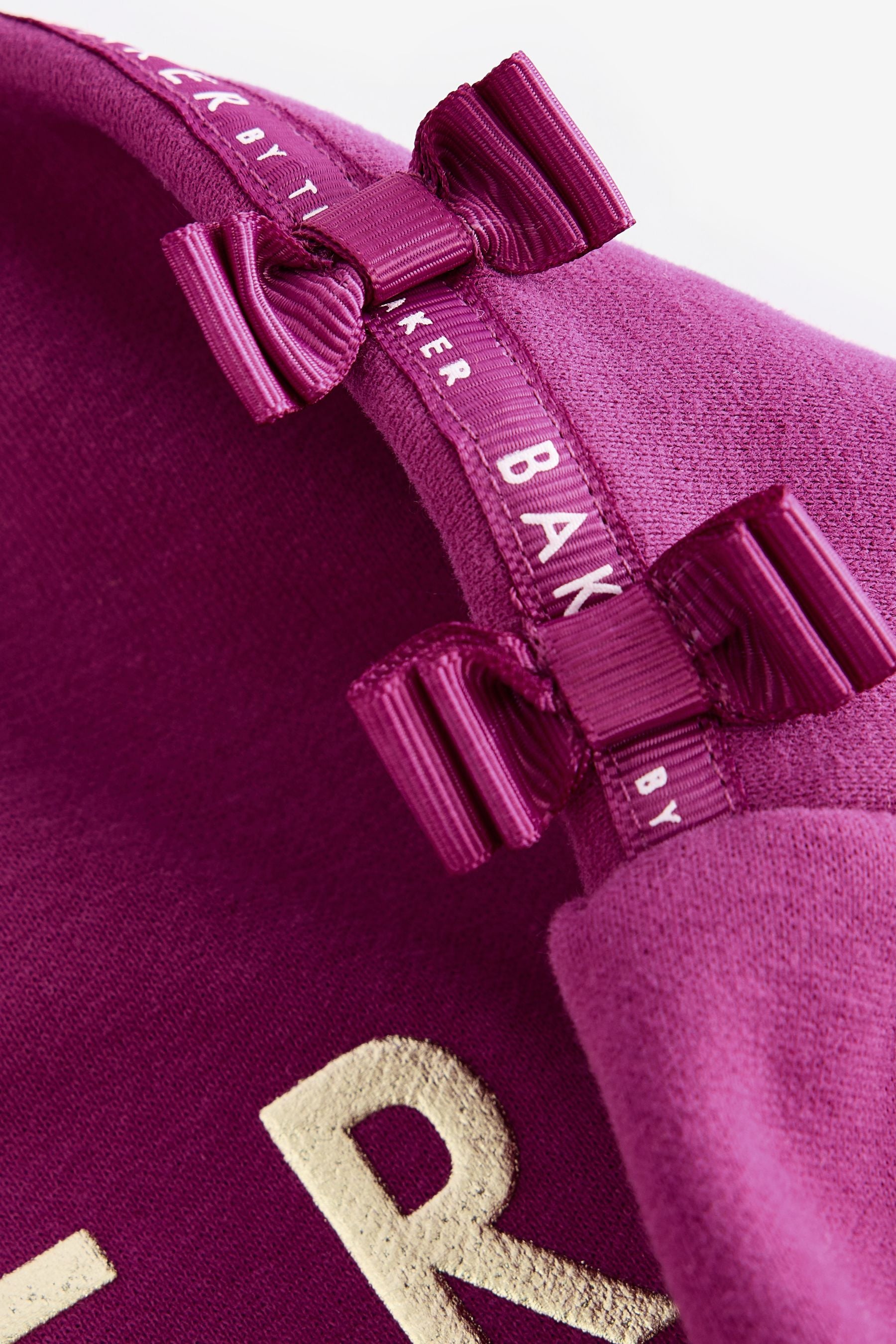 Plum Purple Baker by Ted Baker (12-18mths- 13yrs) Bow Sweater and Joggers Set