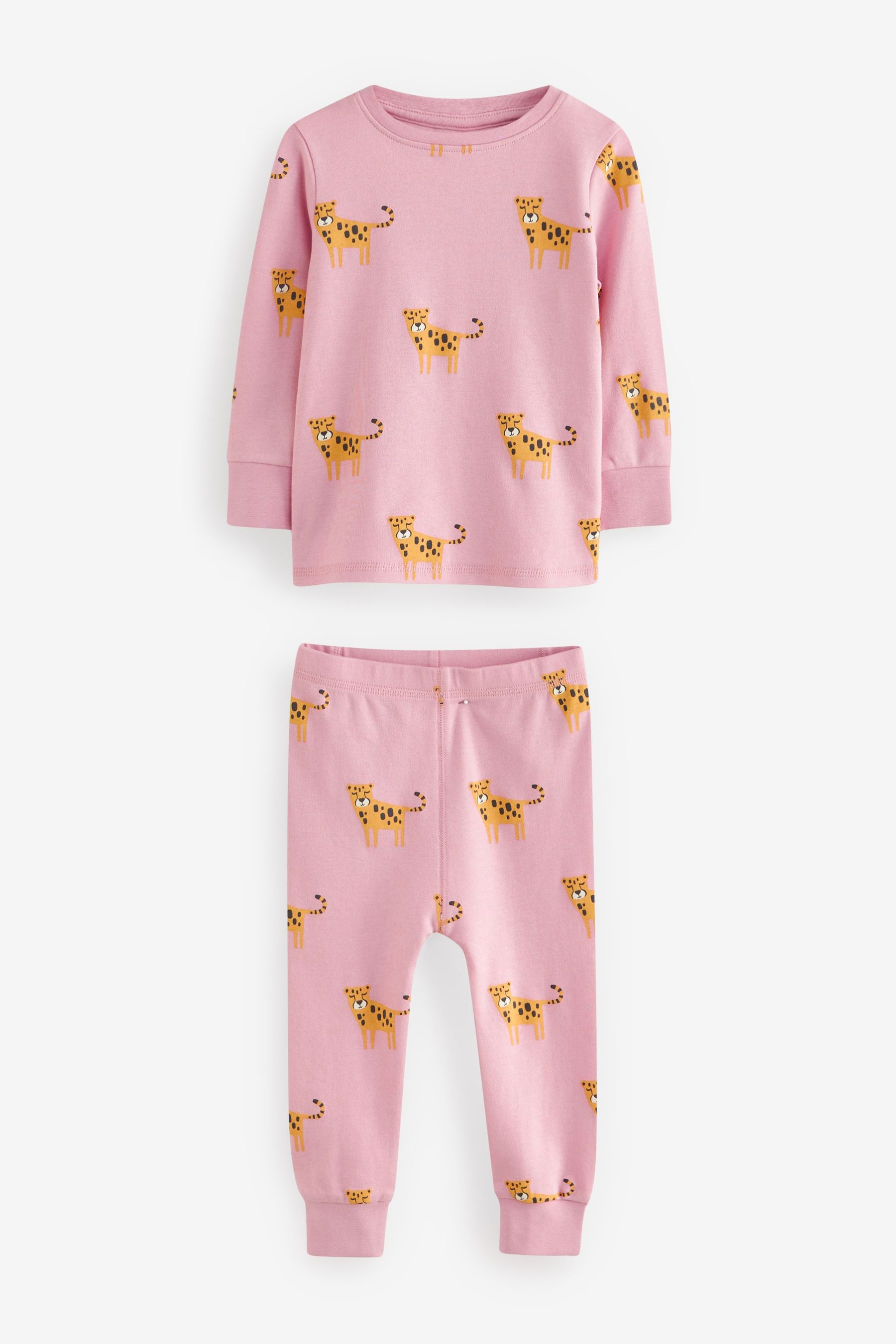 Multi Safari Animal Pyjamas 3 Pack (9mths-8yrs)