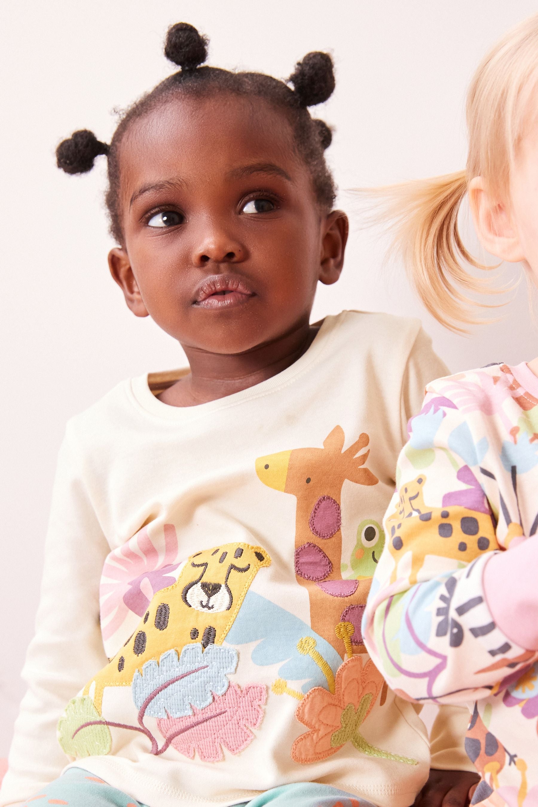 Multi Safari Animal Pyjamas 3 Pack (9mths-8yrs)