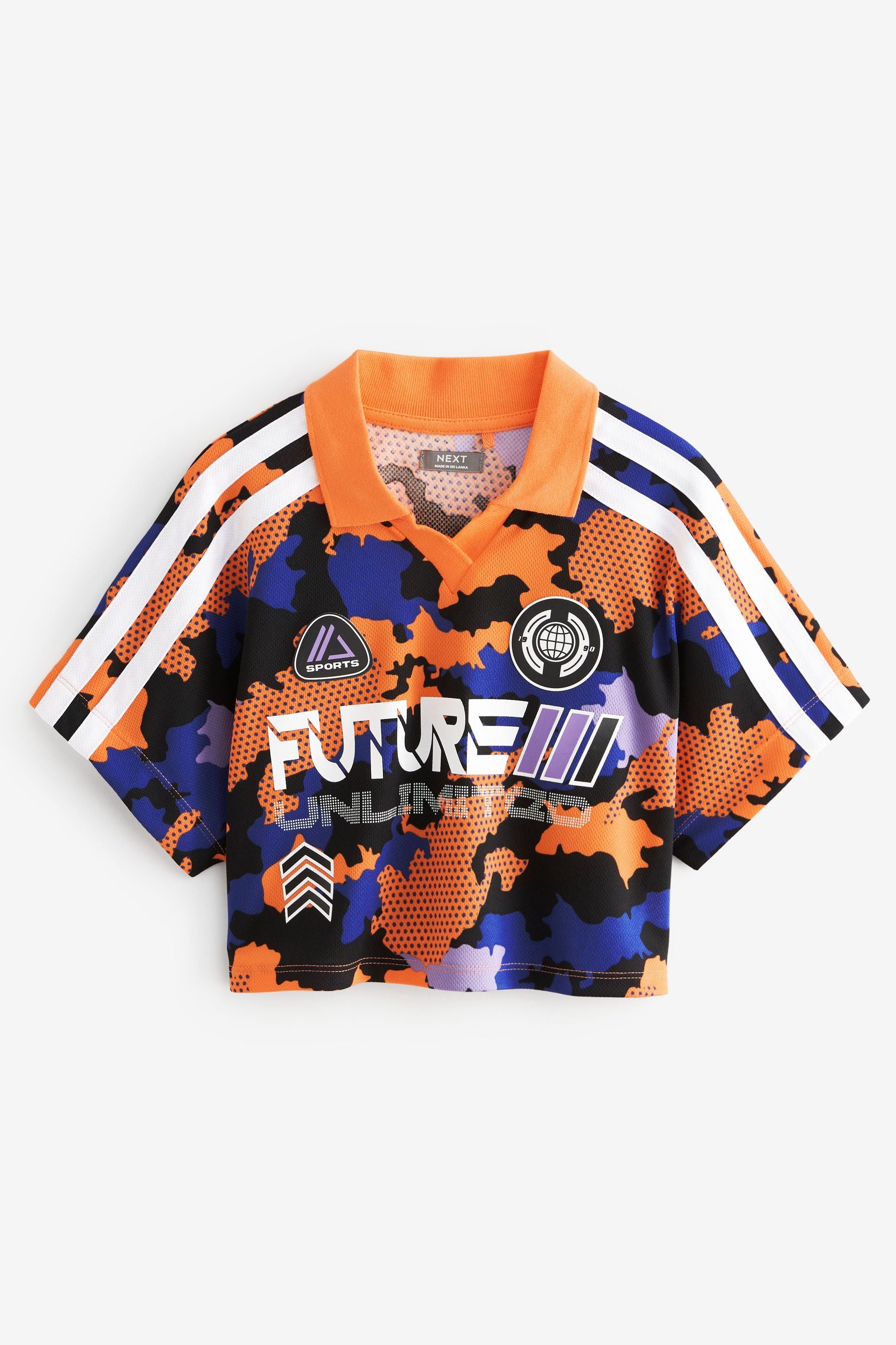 Purple/Orange Football Top (3-12yrs)