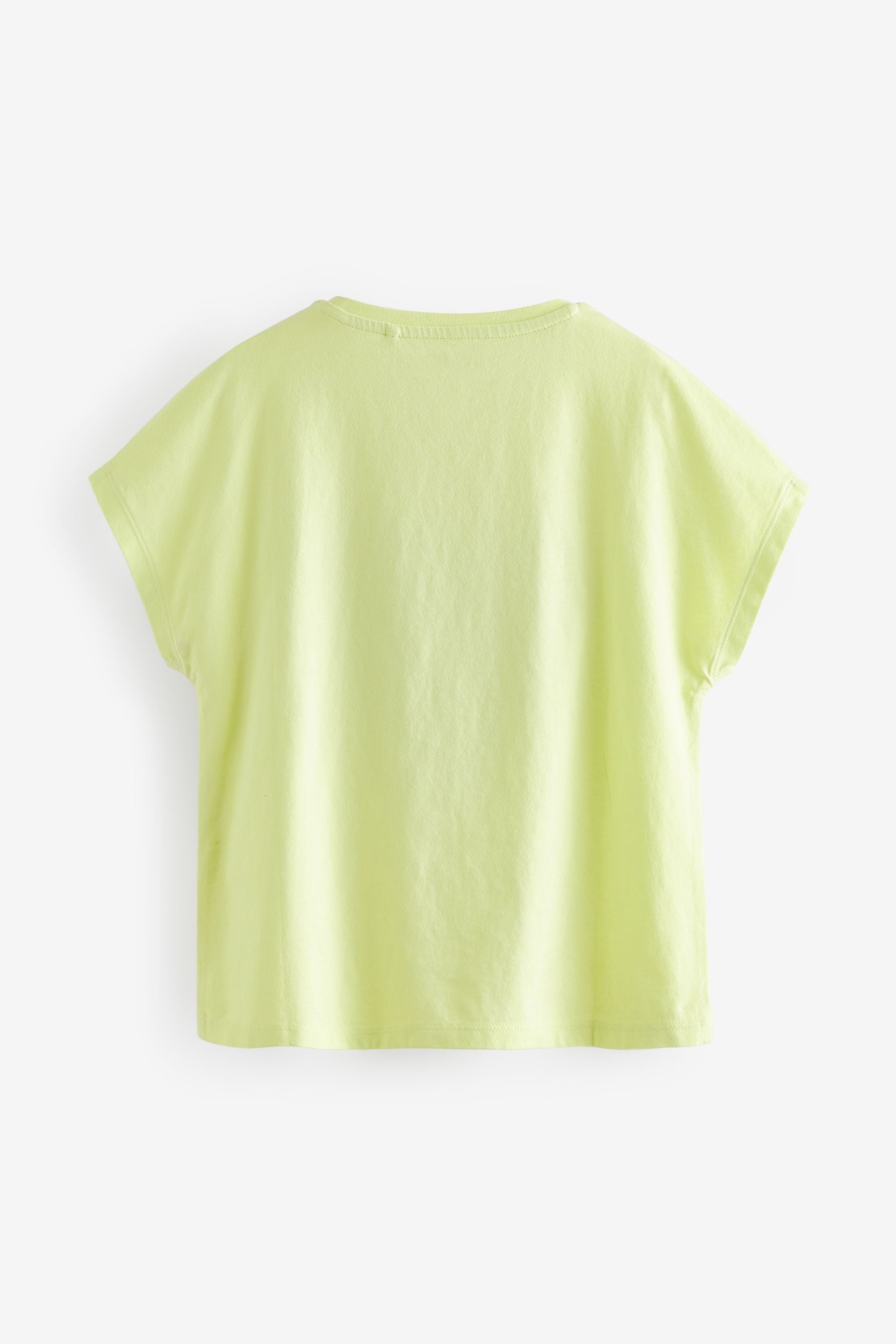 Lime Green Heart Sequin T-Shirt (3-16yrs)