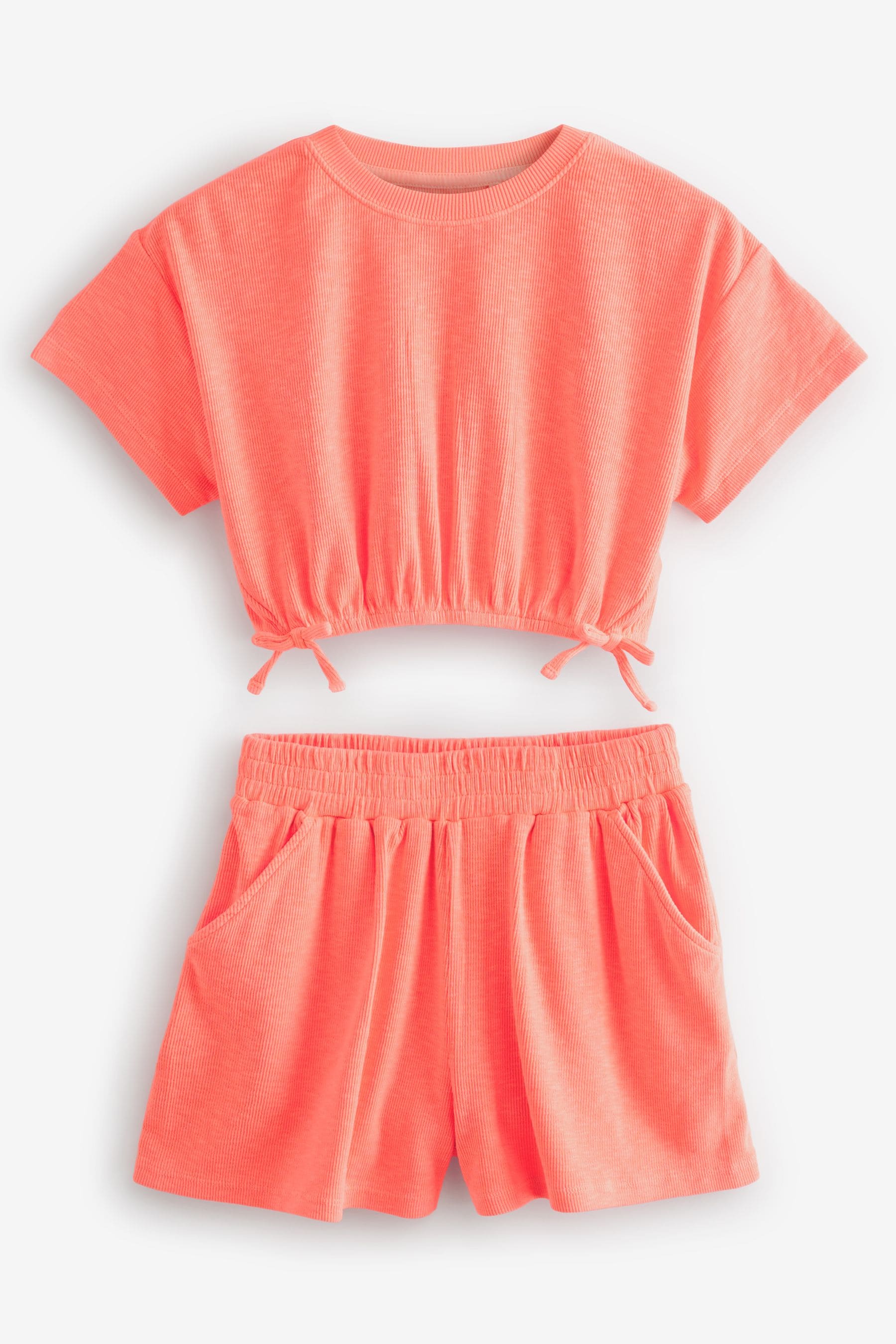 Orange Fluro T-Shirt and Shorts Set (3-16yrs)