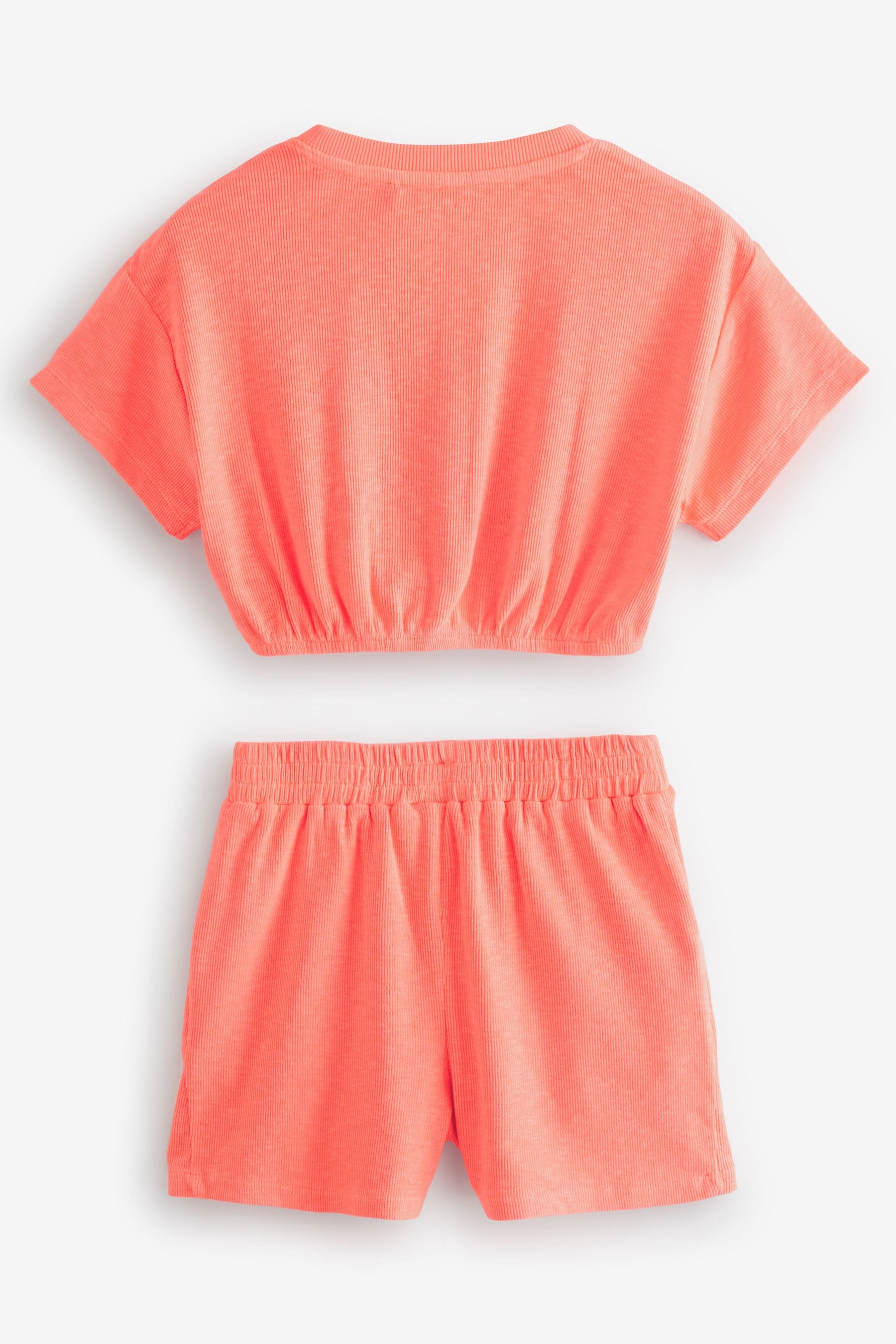 Orange Fluro T-Shirt and Shorts Set (3-16yrs)