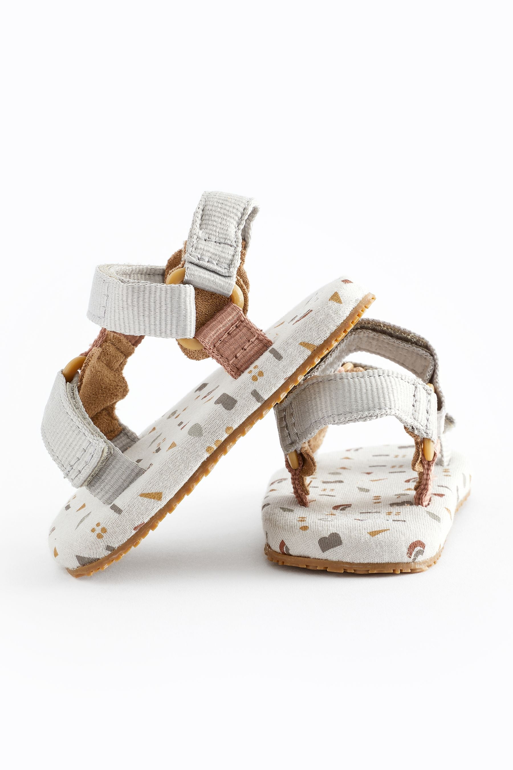 Neutral Print Bright Baby Trekker Sandals (0-24mths)