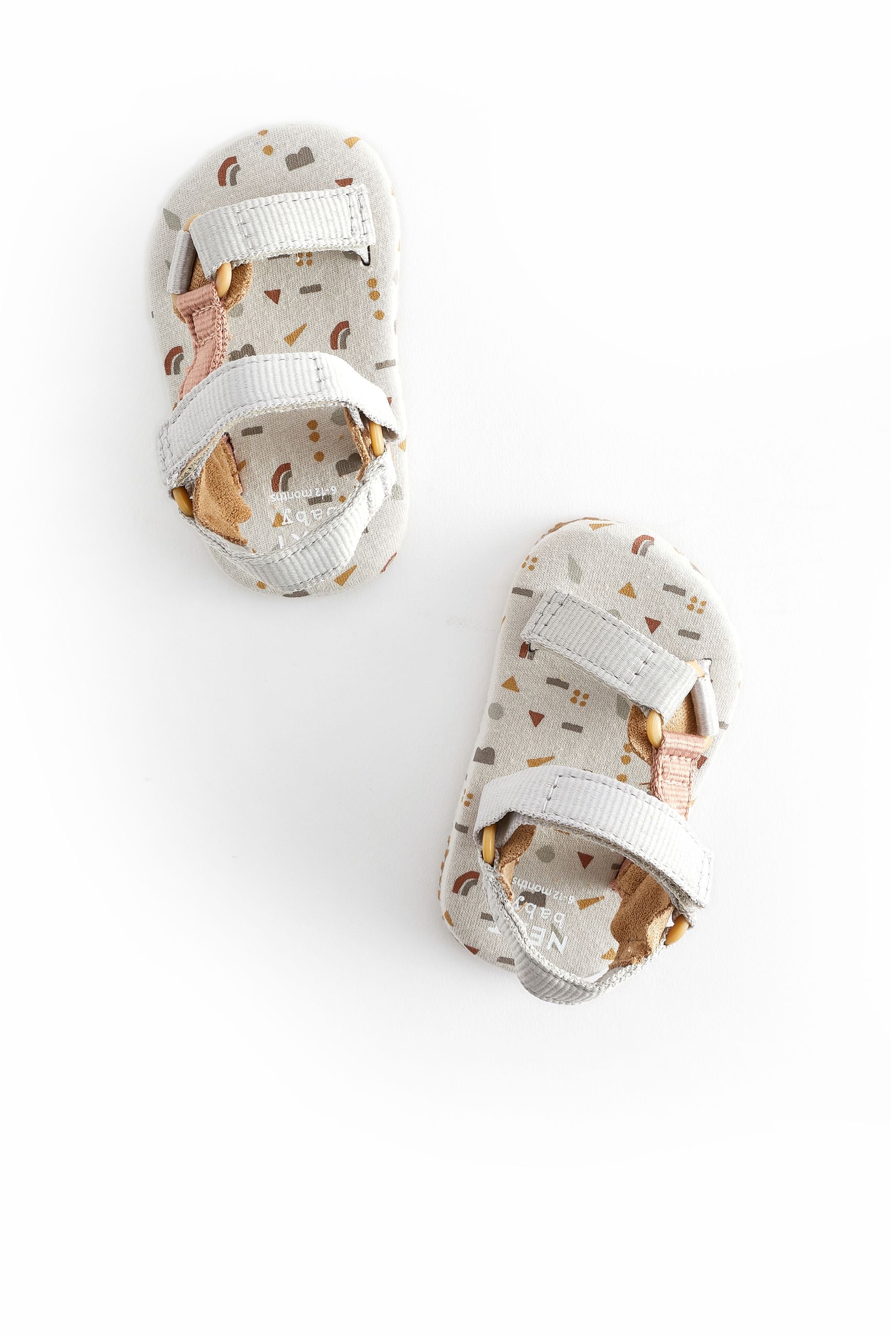 Neutral Print Bright Baby Trekker Sandals (0-24mths)