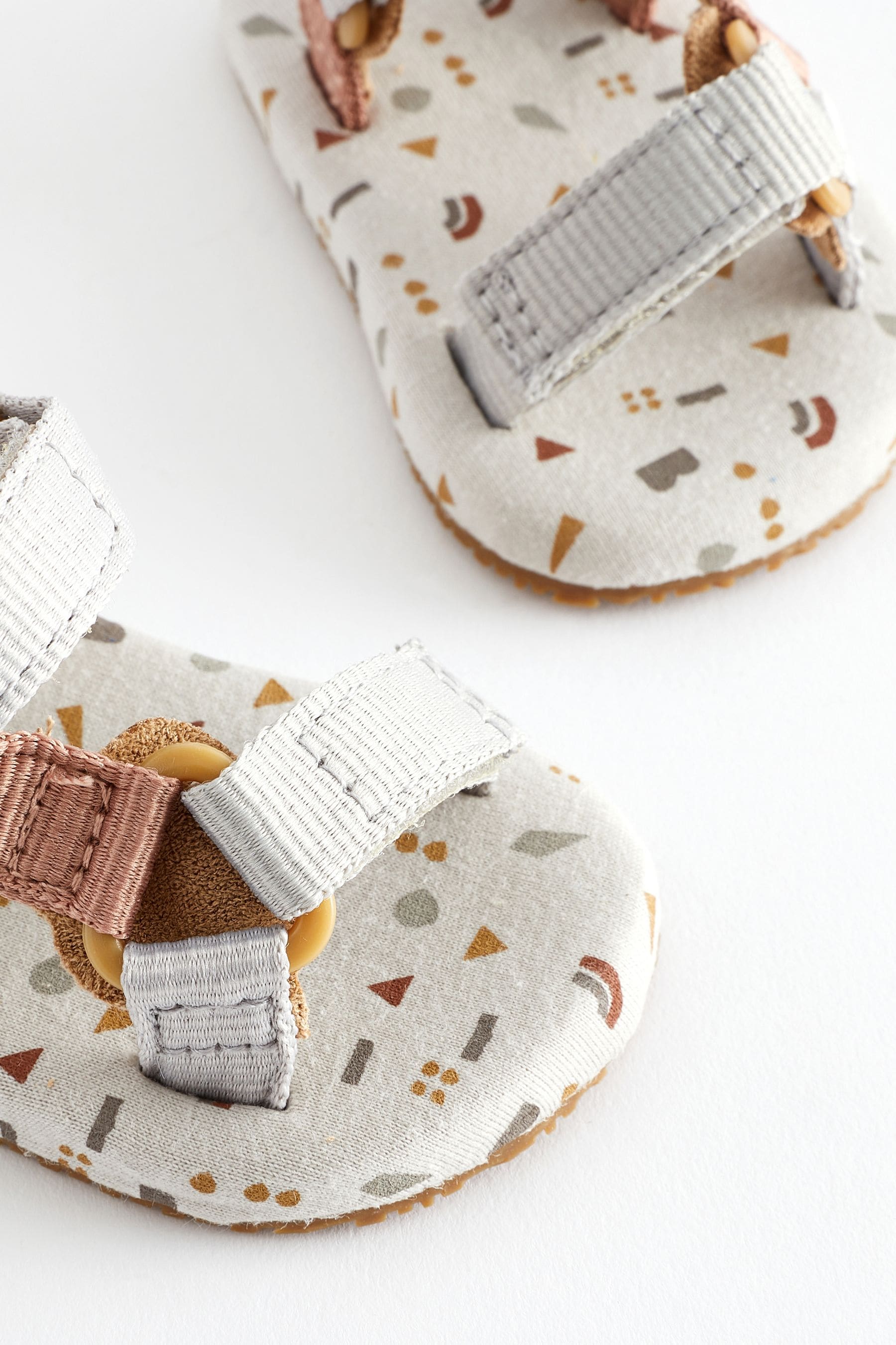 Neutral Print Bright Baby Trekker Sandals (0-24mths)