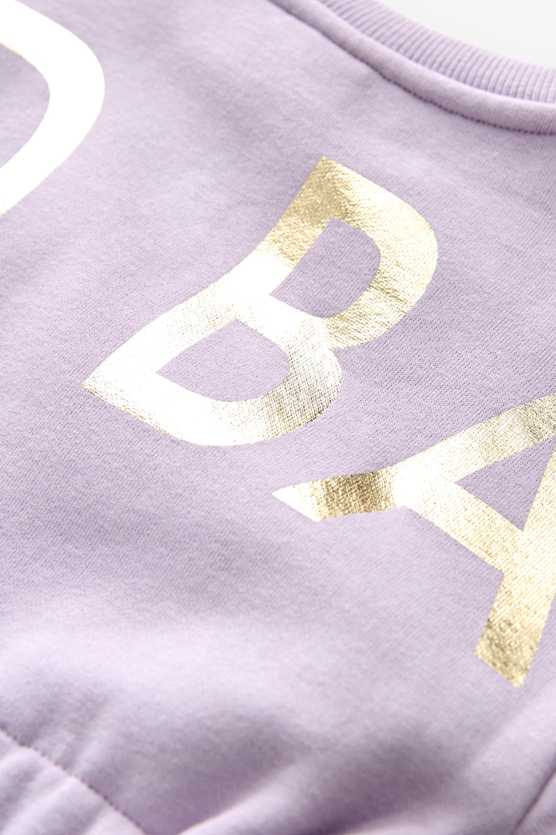 Lilac Purple Baker by Ted Baker Branded Back Sweat Dress