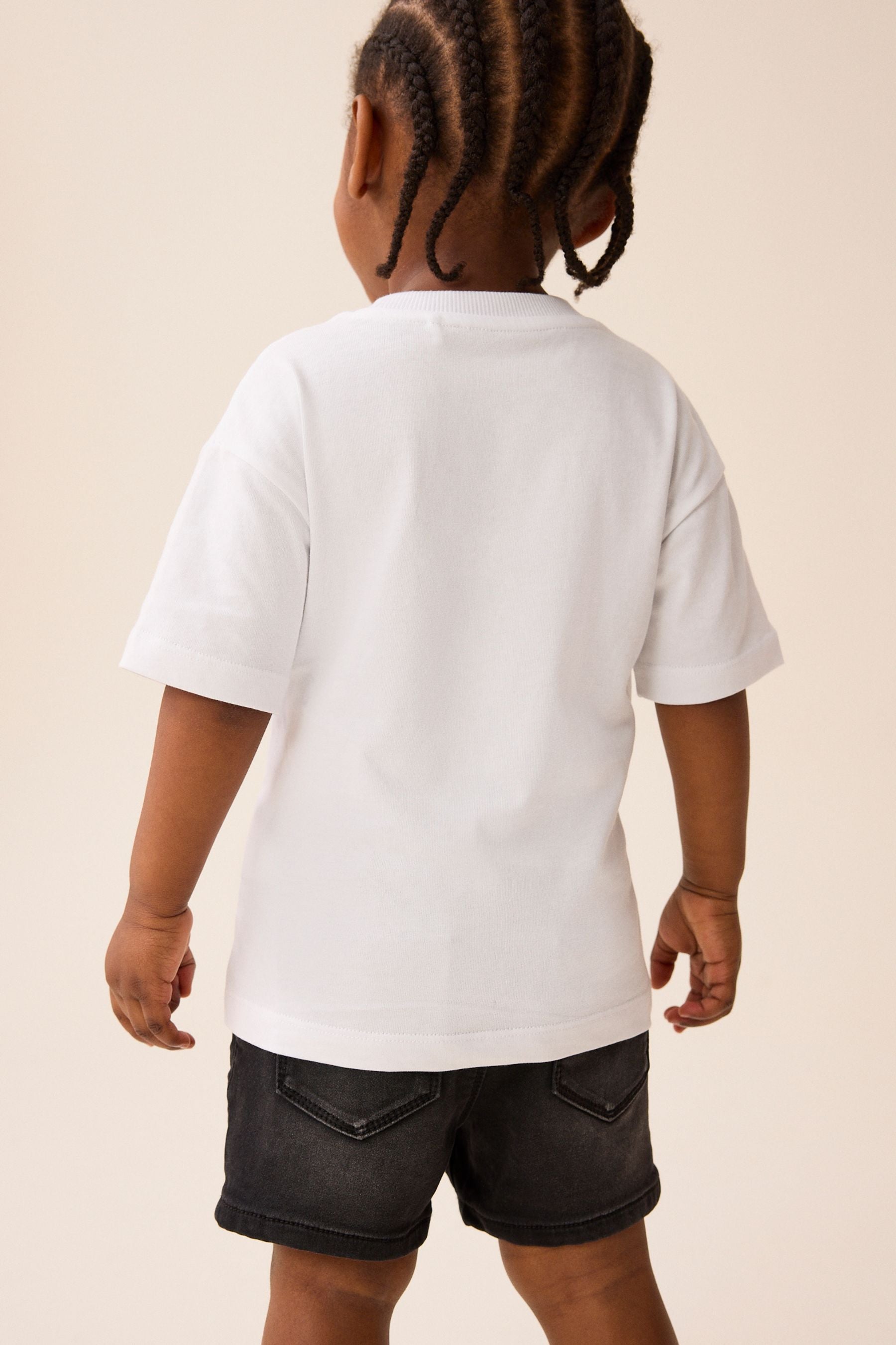 White Batwheels Short Sleeve T-Shirt (3mths-8yrs)