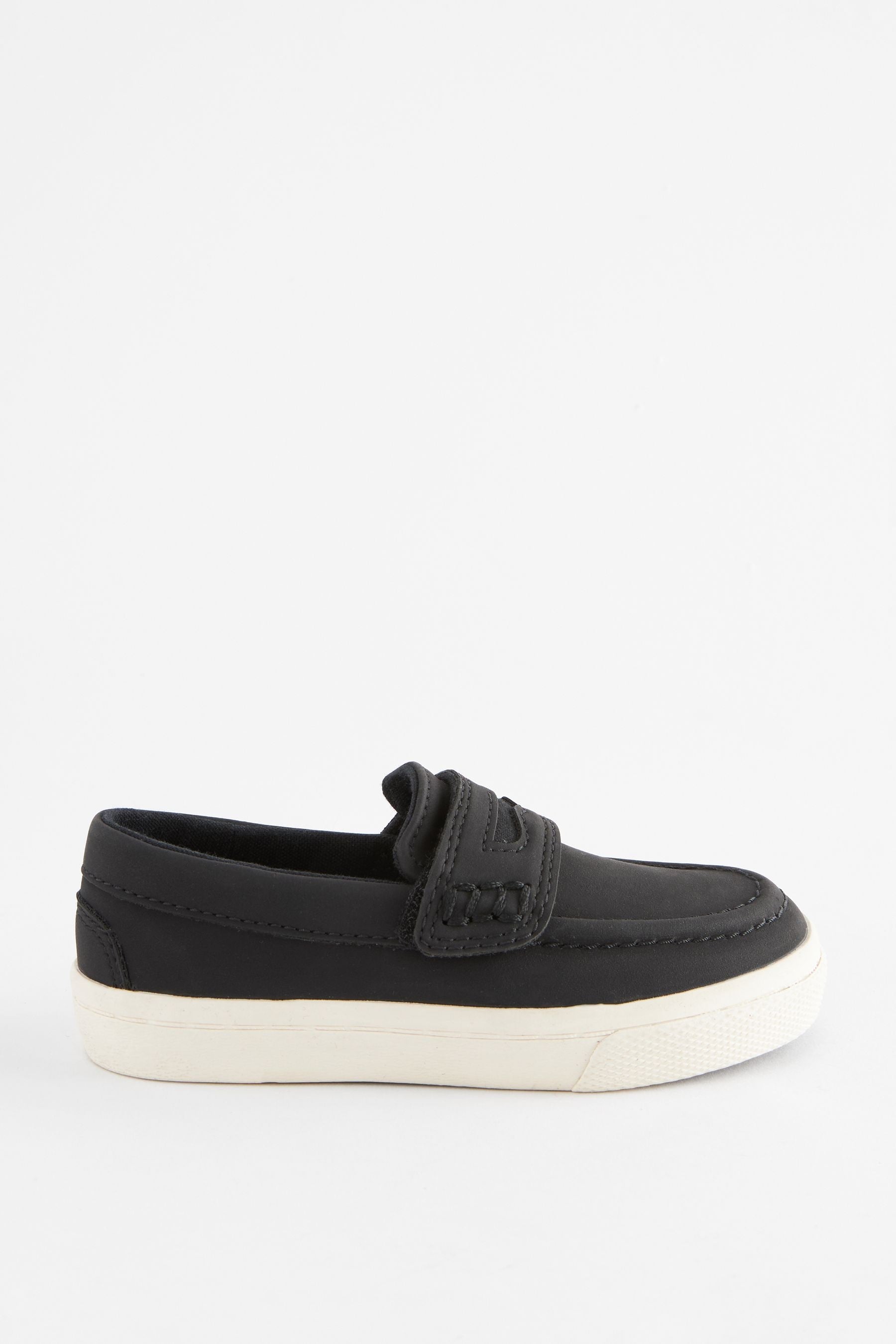 Black Standard Fit (F) Penny Loafers