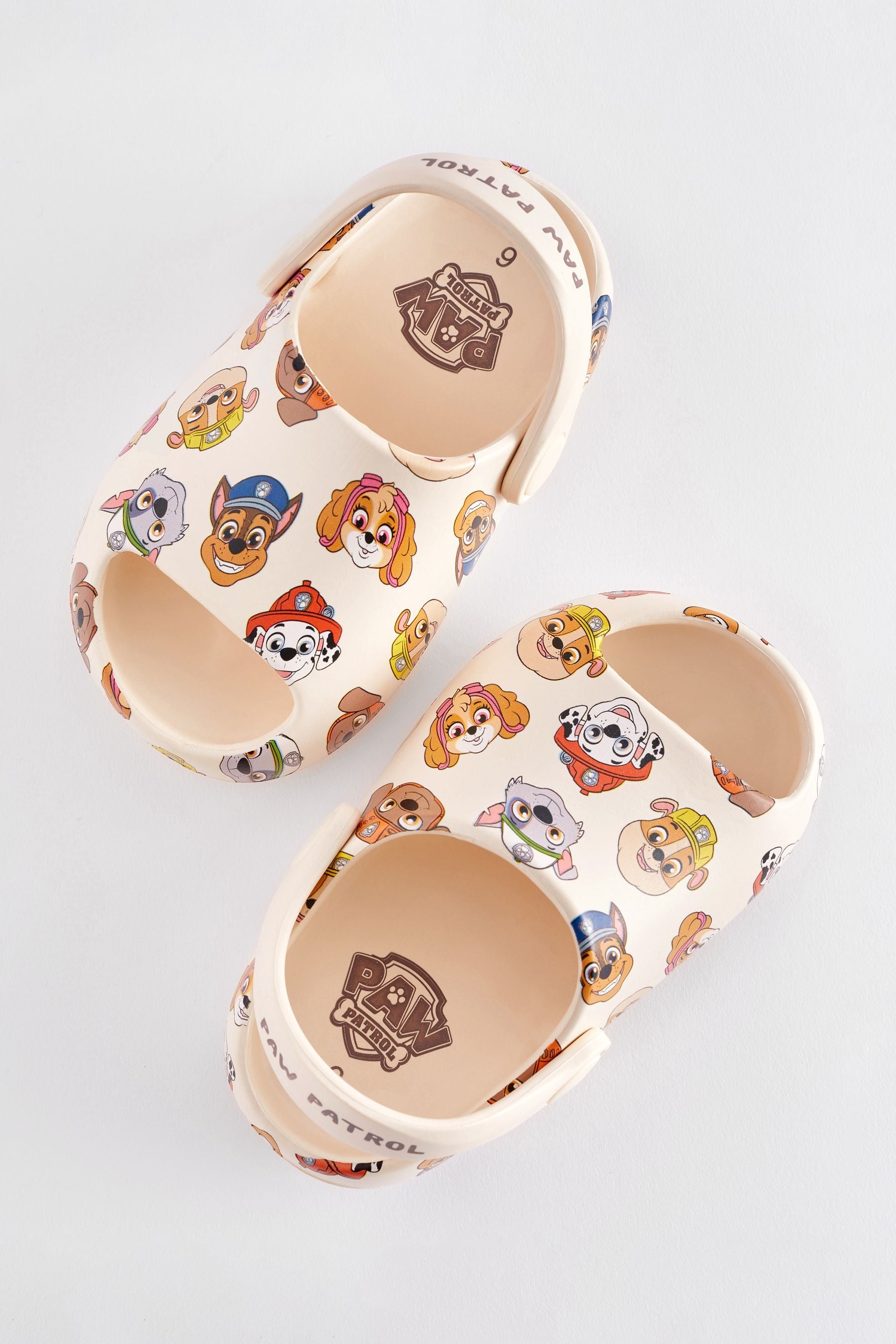 Cream PAW Patrol Sliders