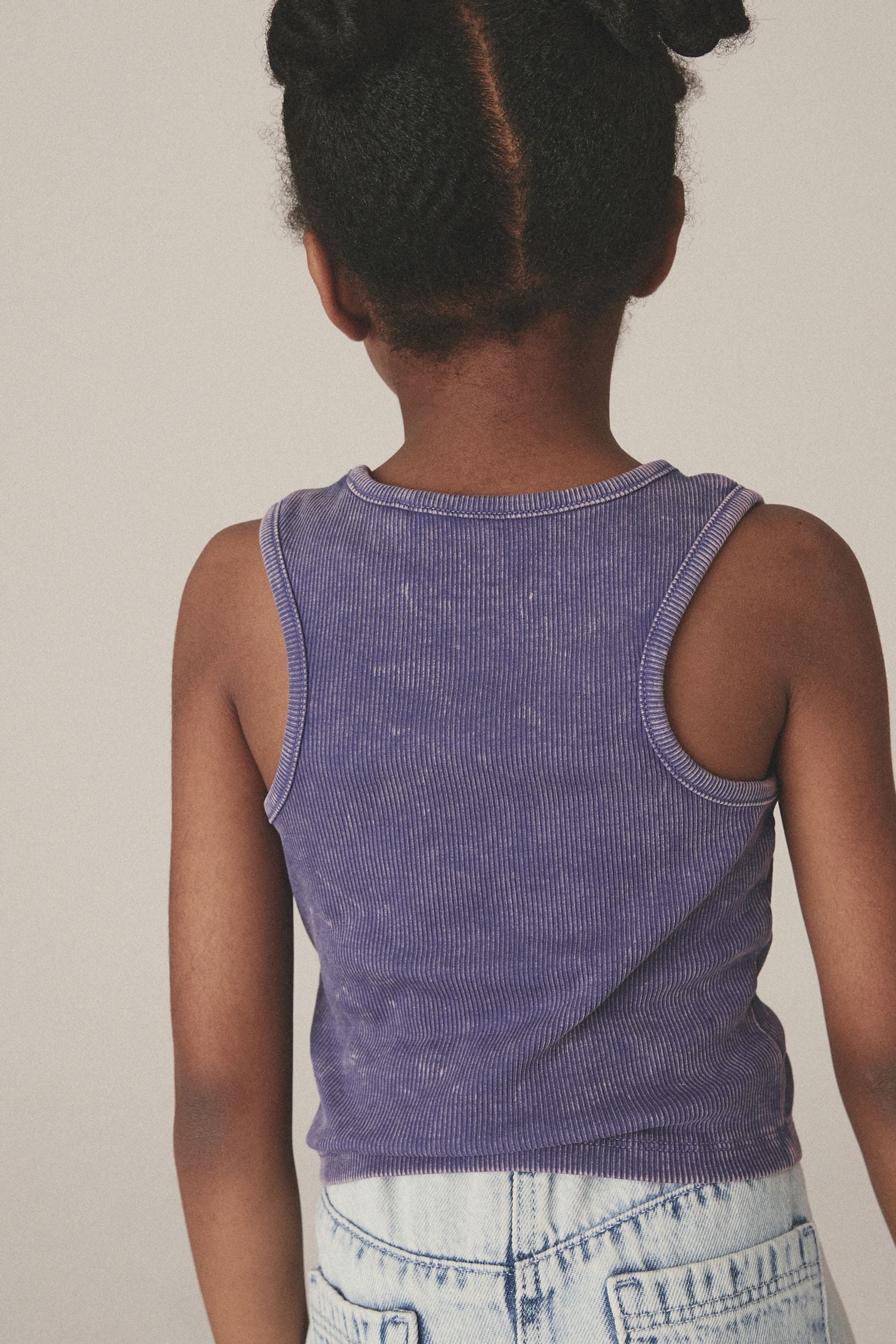 Purple Celestial Graphic Boxy Vest (3-16yrs)