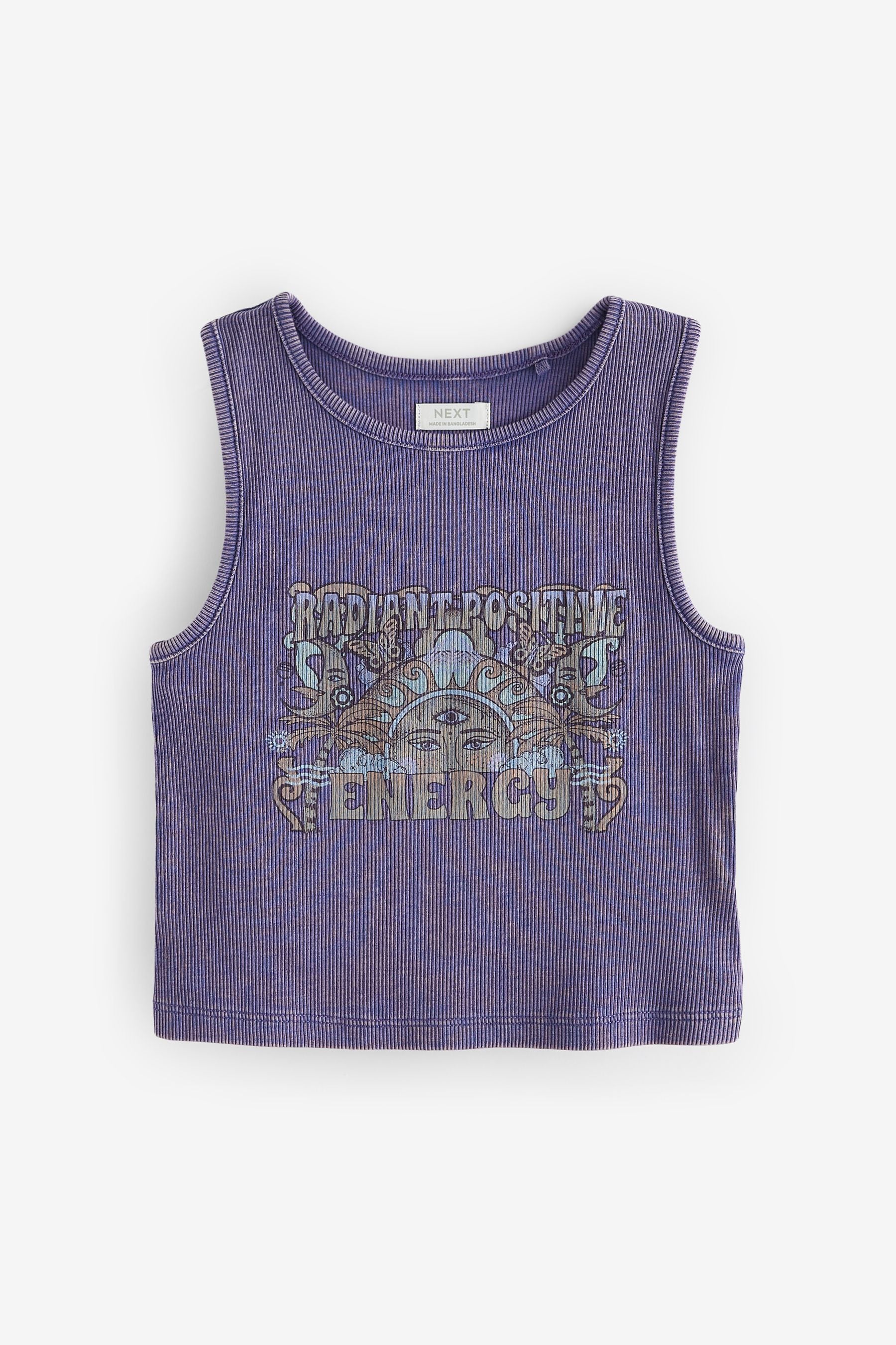 Purple Celestial Graphic Boxy Vest (3-16yrs)