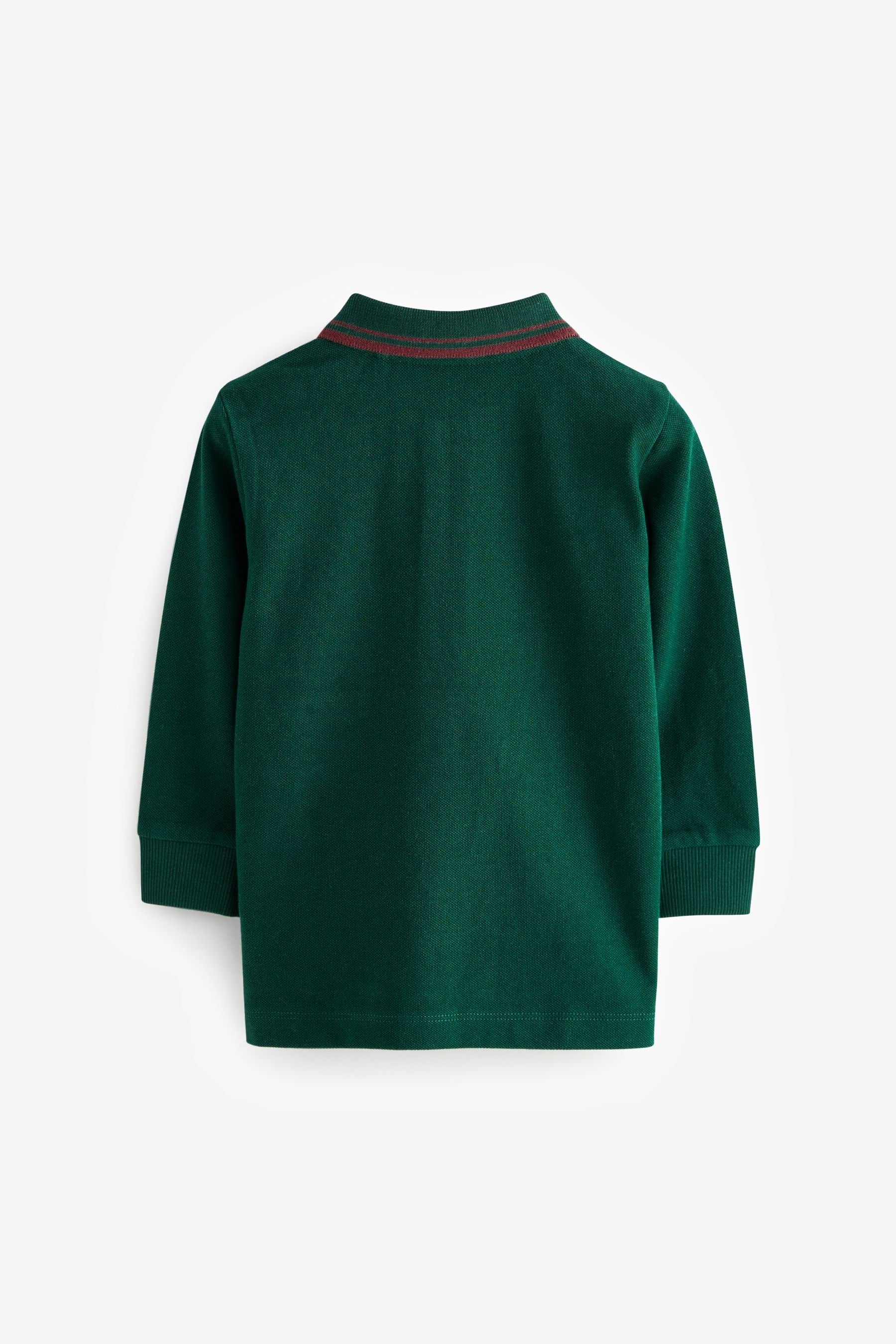 Green Long Sleeve Polo Shirt (3mths-7yrs)