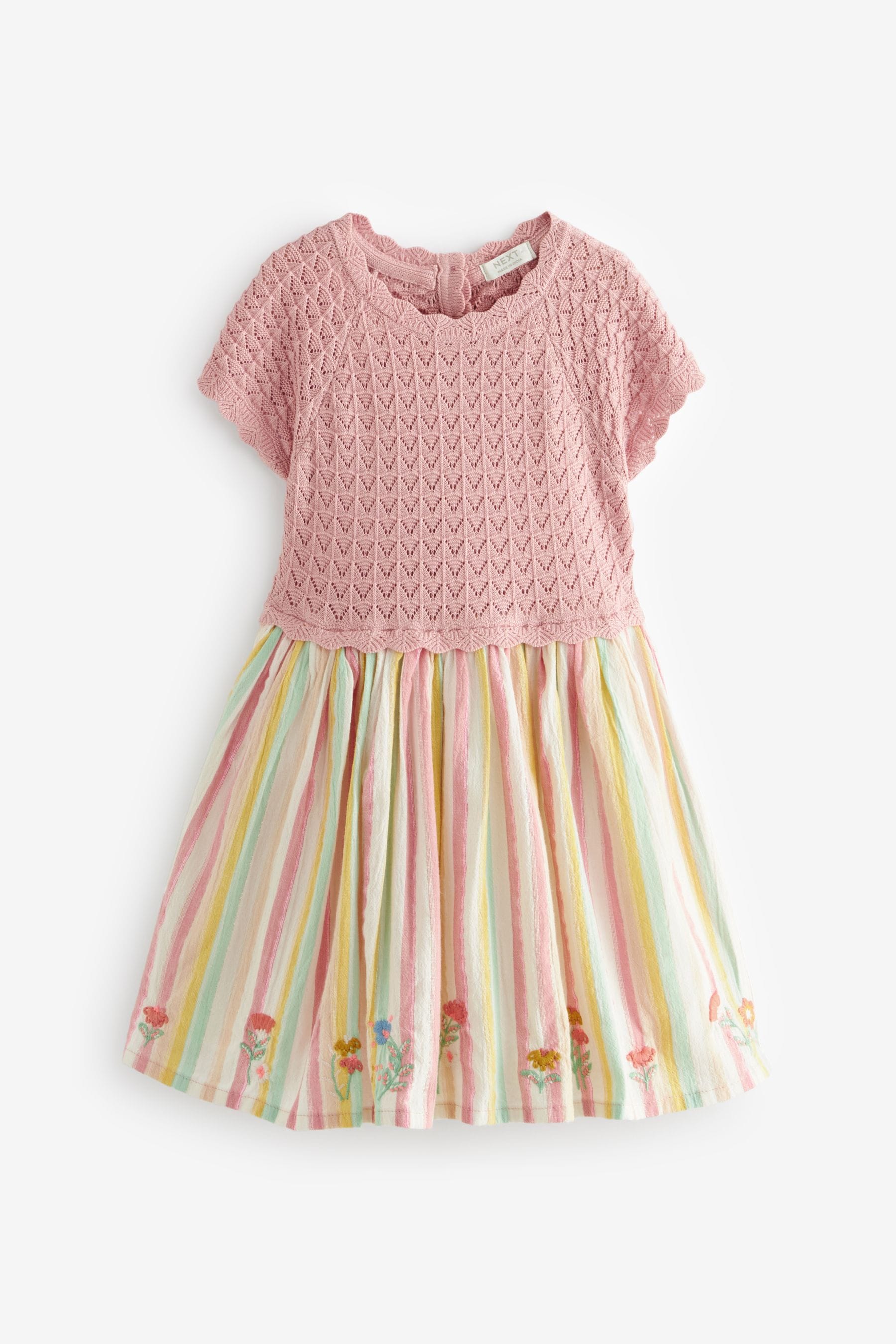 Pink Pink Stripe Dress (3mths-7yrs)