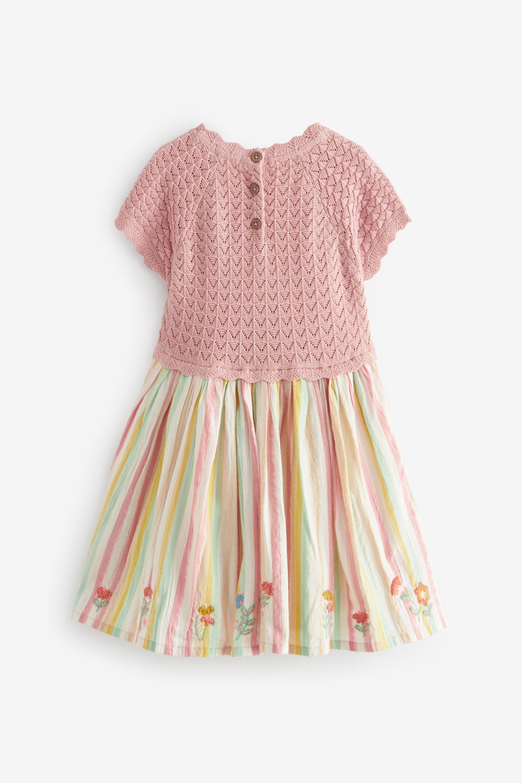 Pink Pink Stripe Dress (3mths-7yrs)