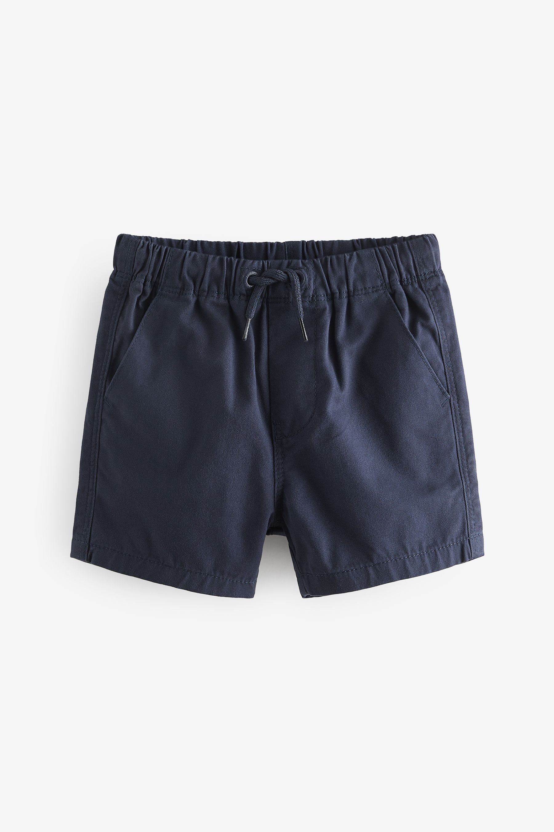 Navy Blue 100% Cotton Pull-On Shorts (3mths-7yrs)