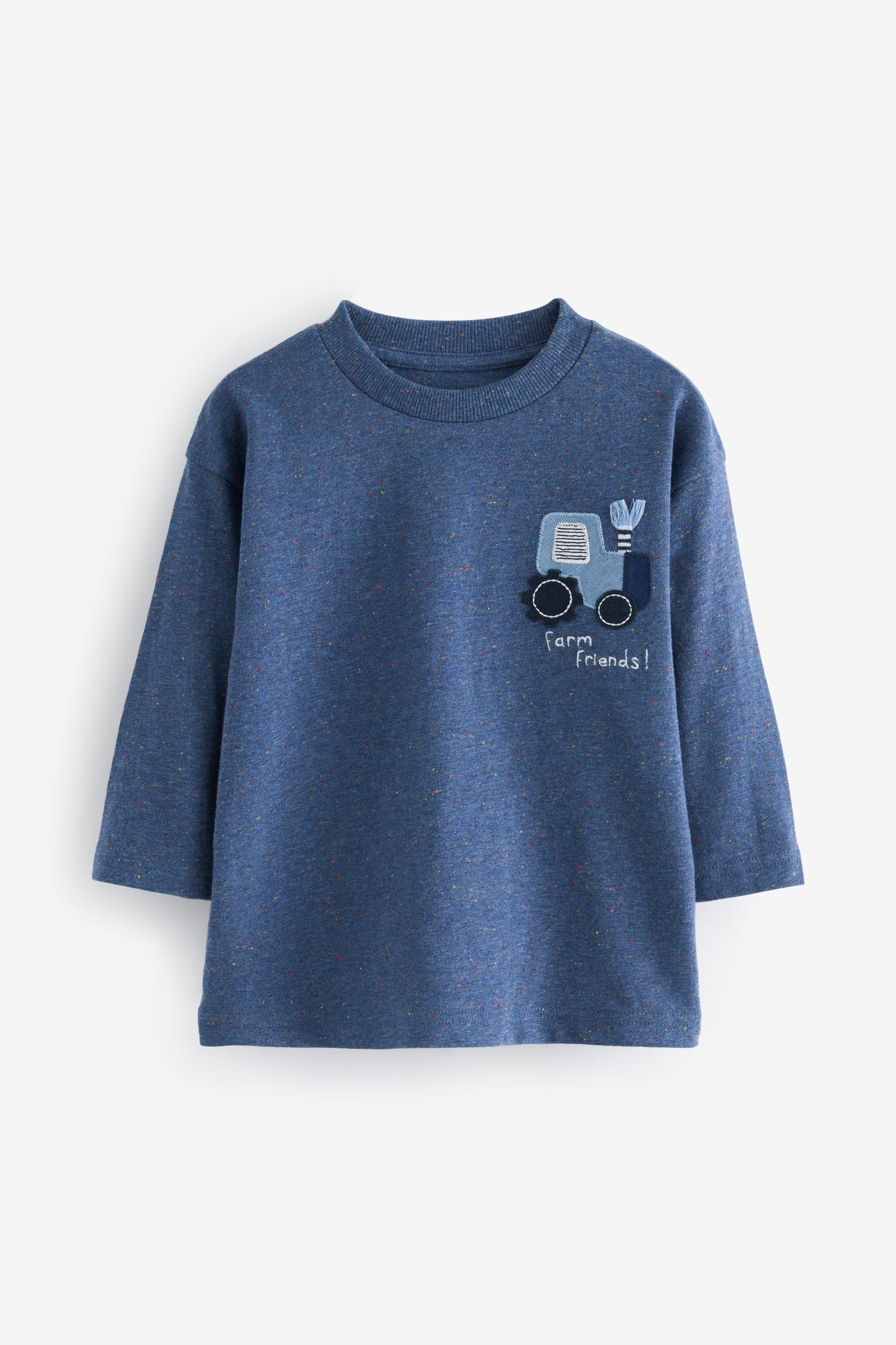 Blue Farm 100% Cotton Long Sleeve T-Shirts 3 Pack (3mths-7yrs)