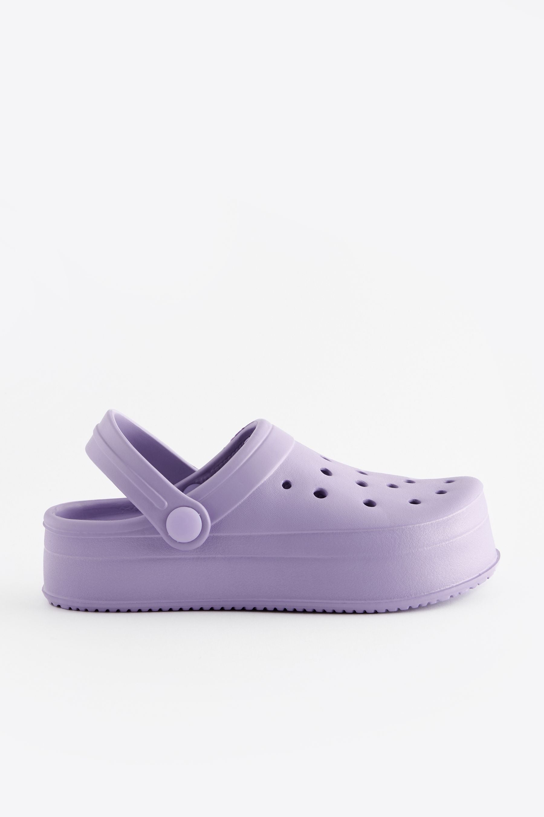 Lilac Purple Chunky Clogs