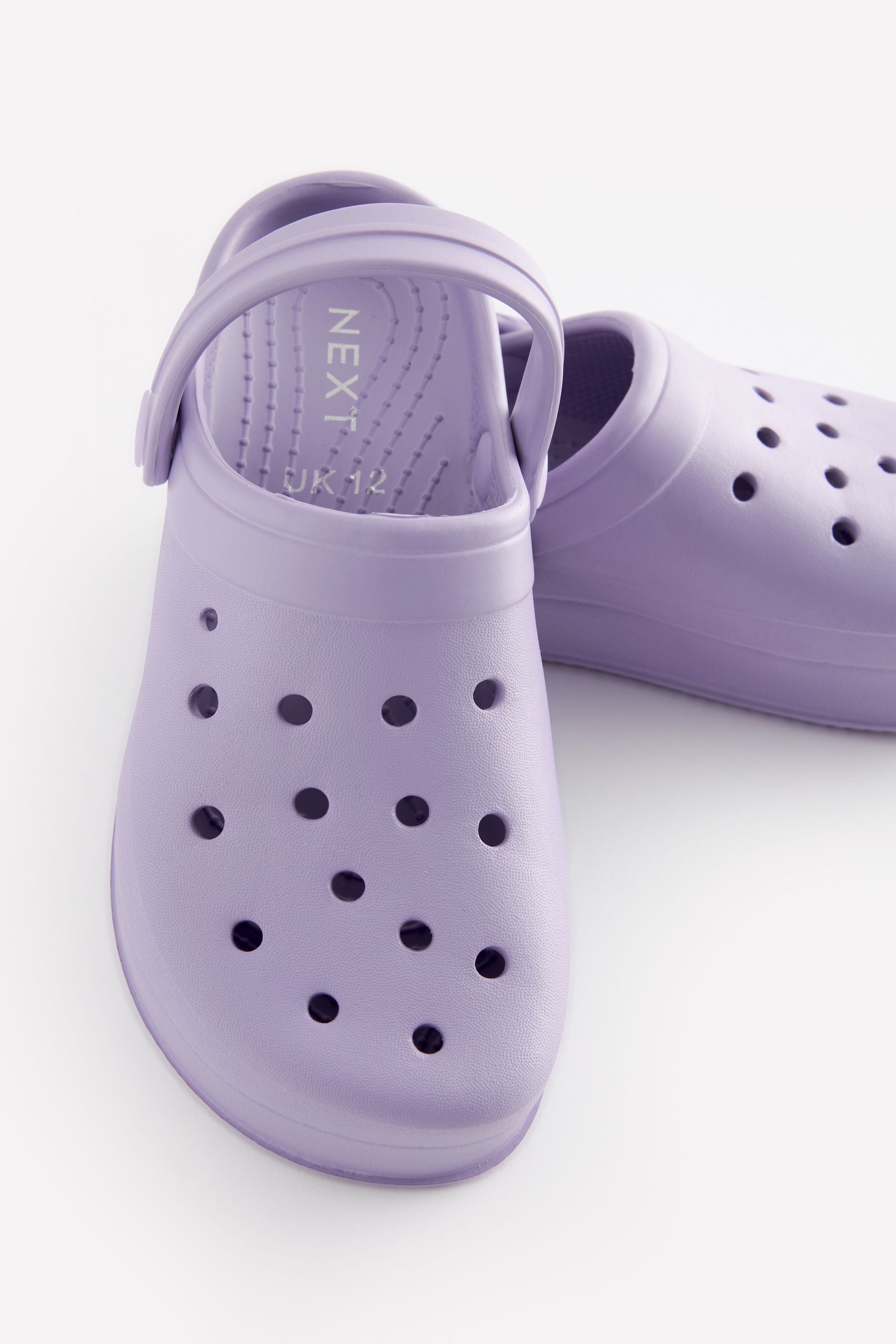 Lilac Purple Chunky Clogs