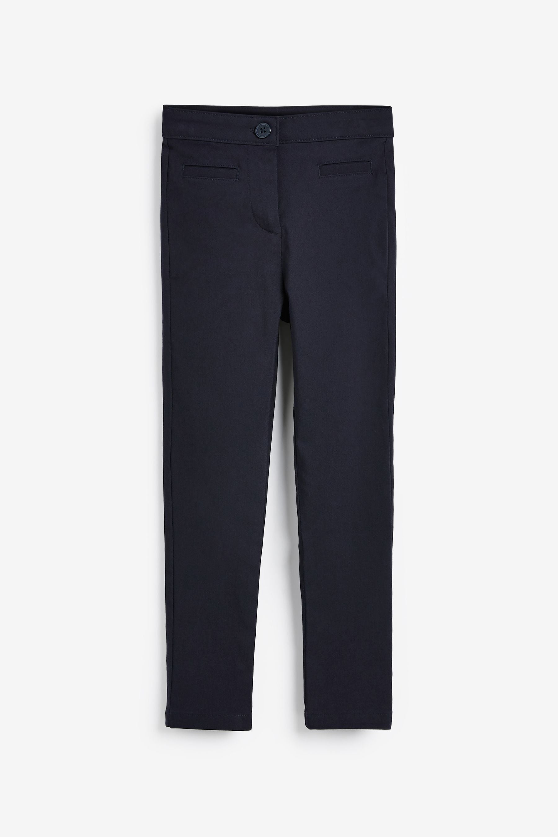 Navy Blue School Skinny Stretch Trousers (3-16yrs)