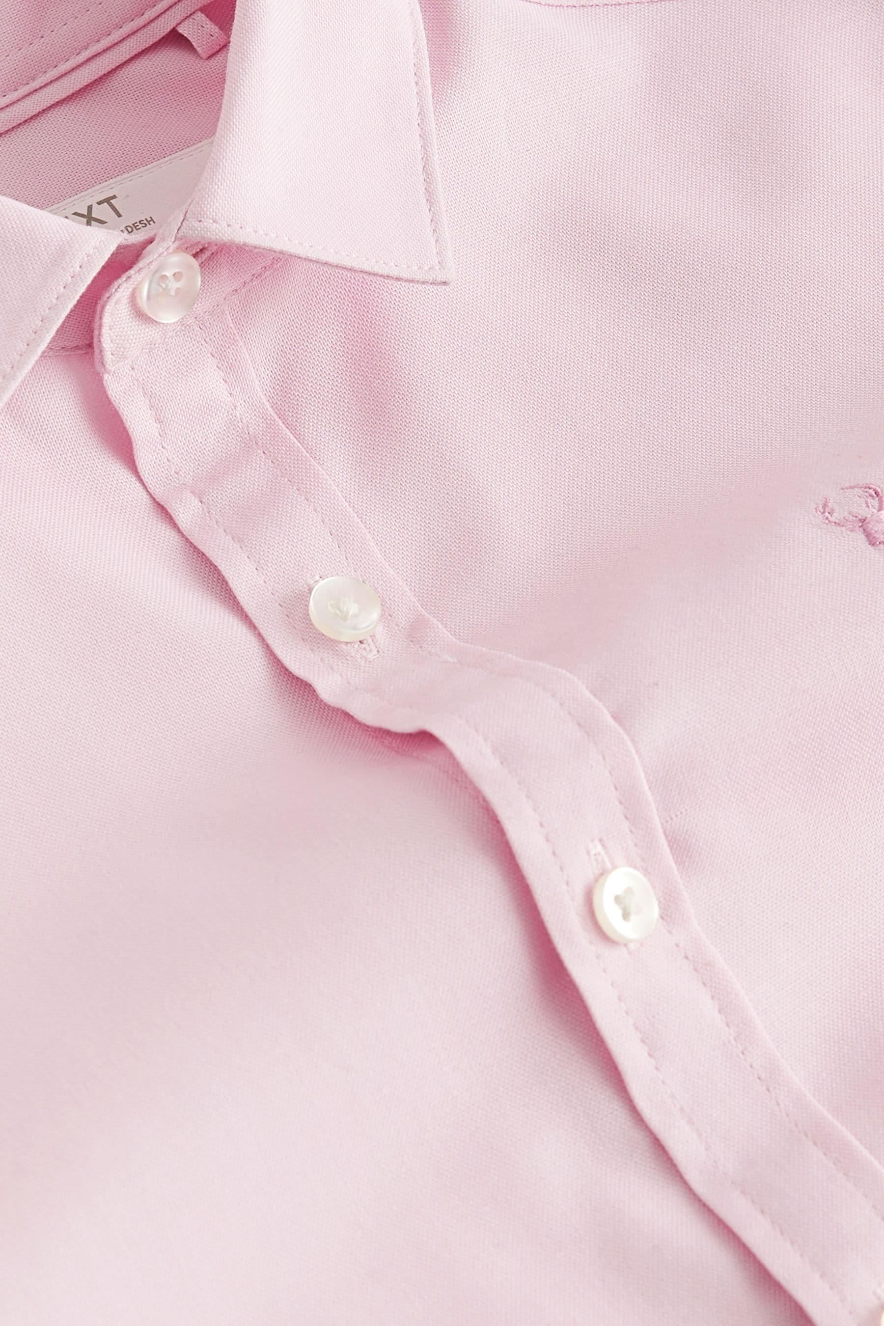 Pink Short Sleeve Cotton Rich Oxford Shirt (3-16yrs)