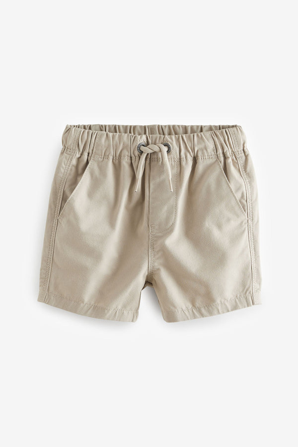 Stone Cream 100% Cotton Pull-On Shorts (3mths-7yrs)