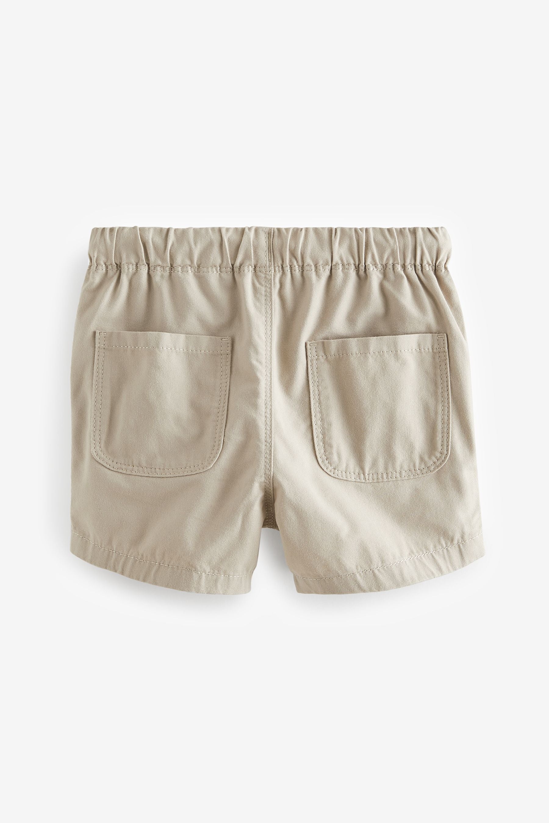 Stone Cream 100% Cotton Pull-On Shorts (3mths-7yrs)