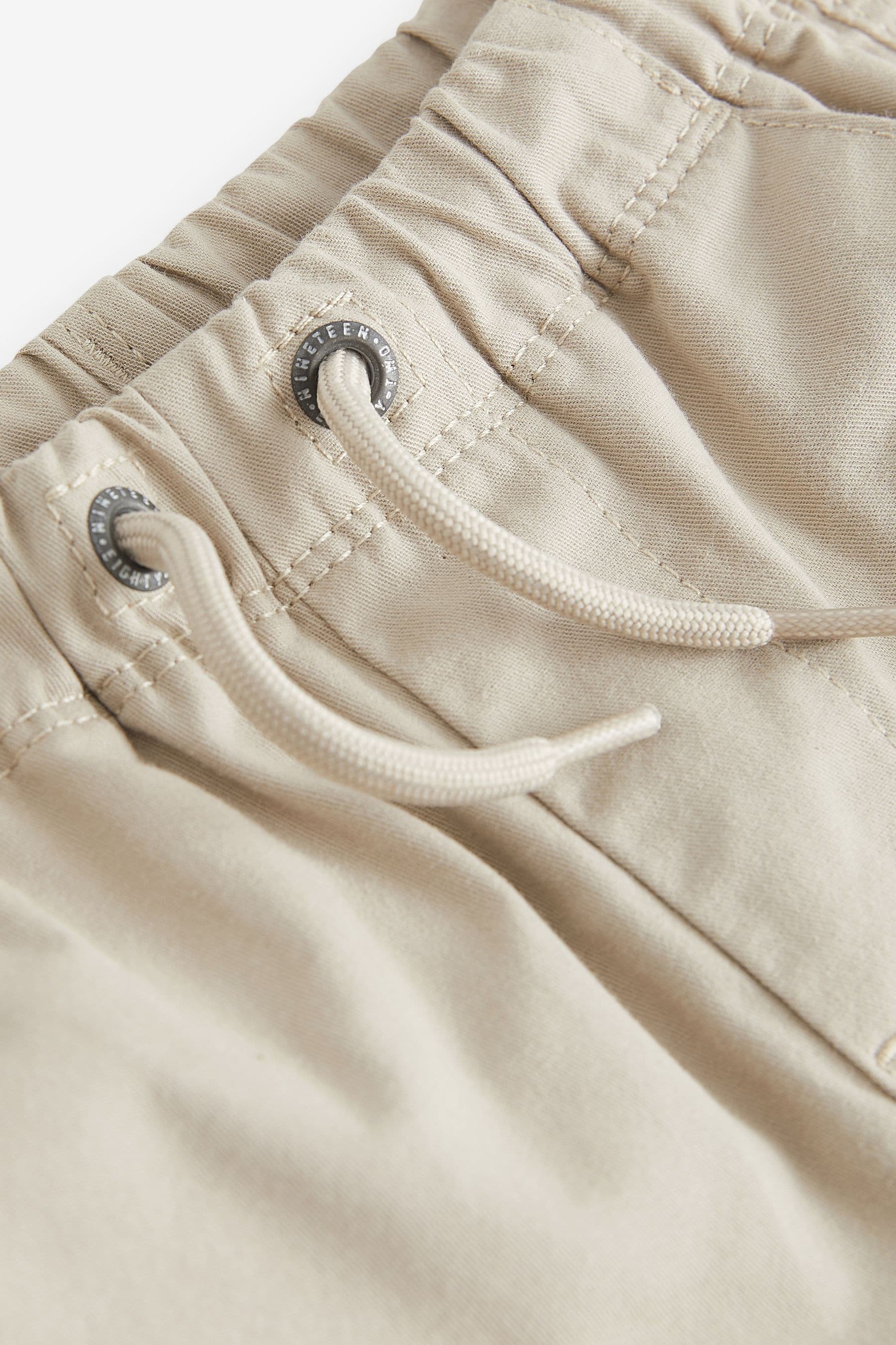 Stone Cream 100% Cotton Pull-On Shorts (3mths-7yrs)