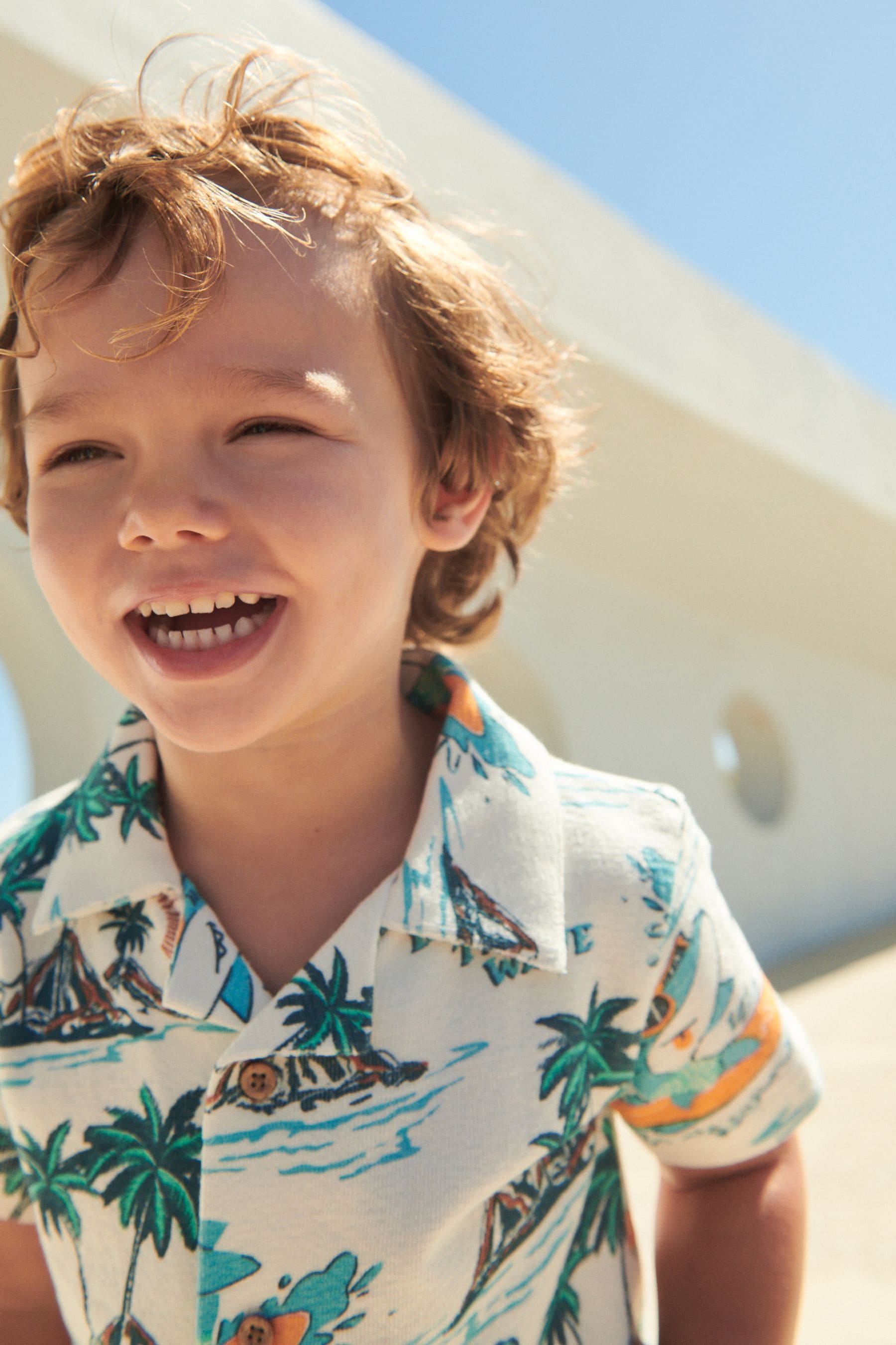 Multi Short Sleeve Pattern Shirt and Shorts Set (3mths-7yrs)