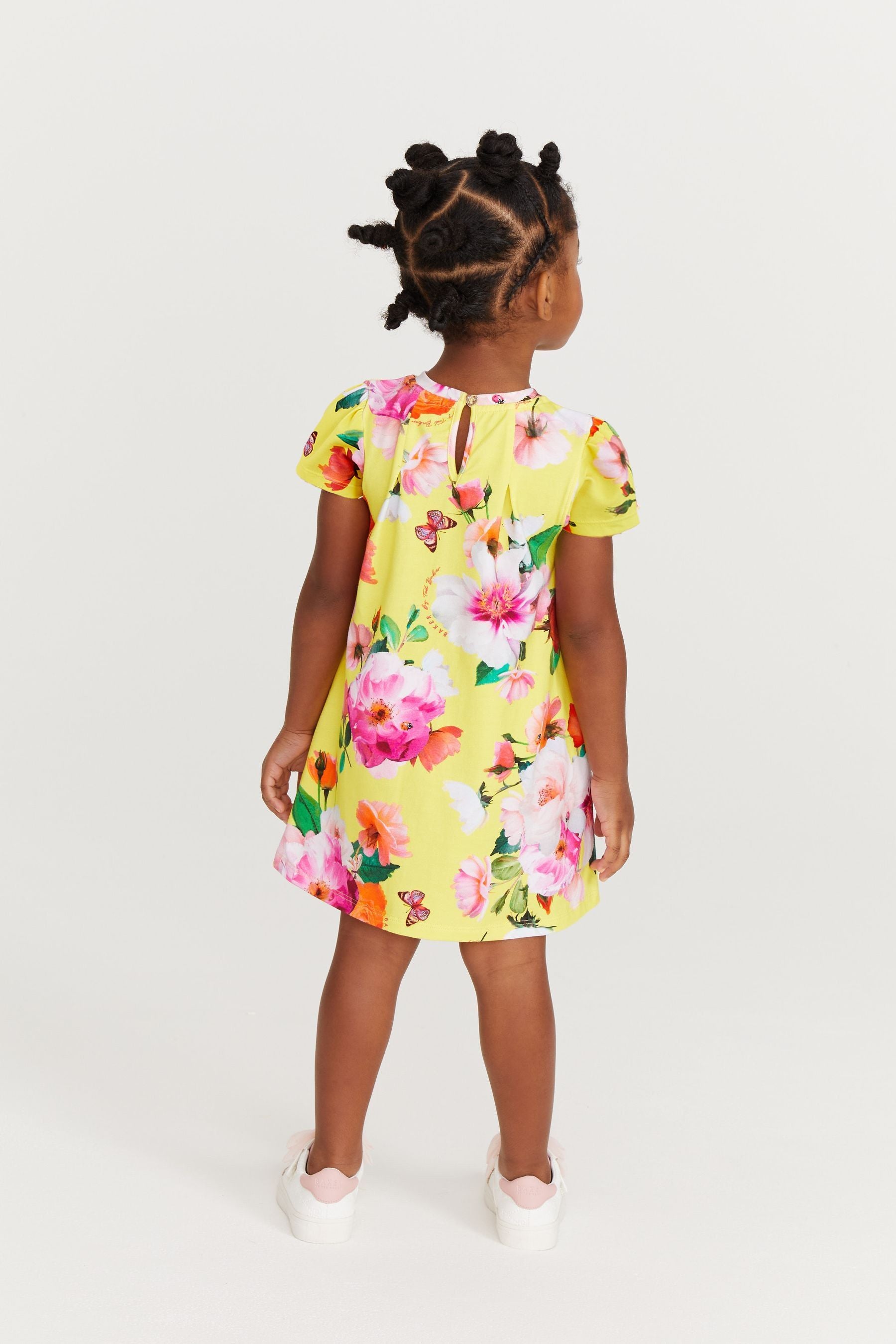 Baker by Ted Baker Yellow Floral Jersey Dress