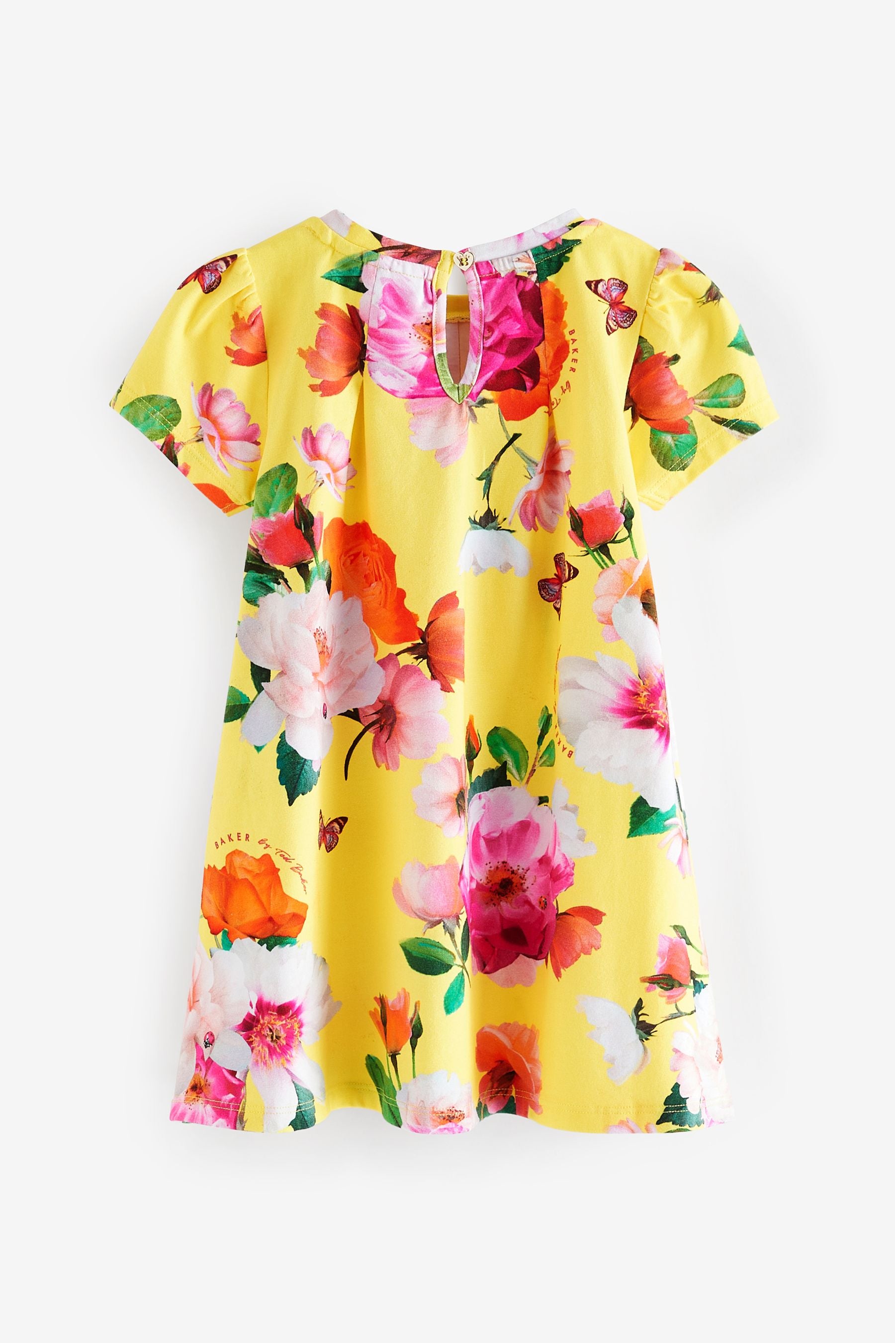 Yellow Baker by Ted Baker Yellow Floral Jersey Dress